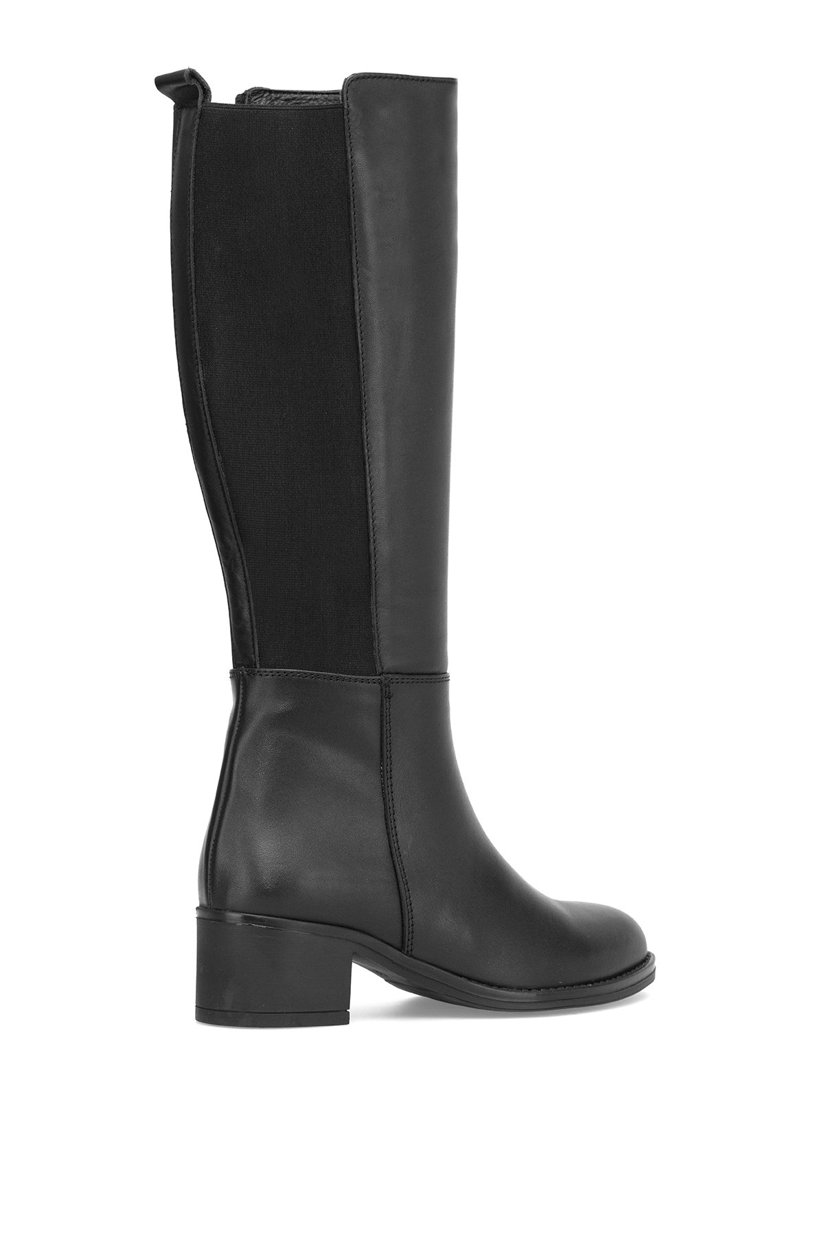 D25KC-2300 Kadın Hakiki Deri Topuklu Çizme Siyah - Görsel 5