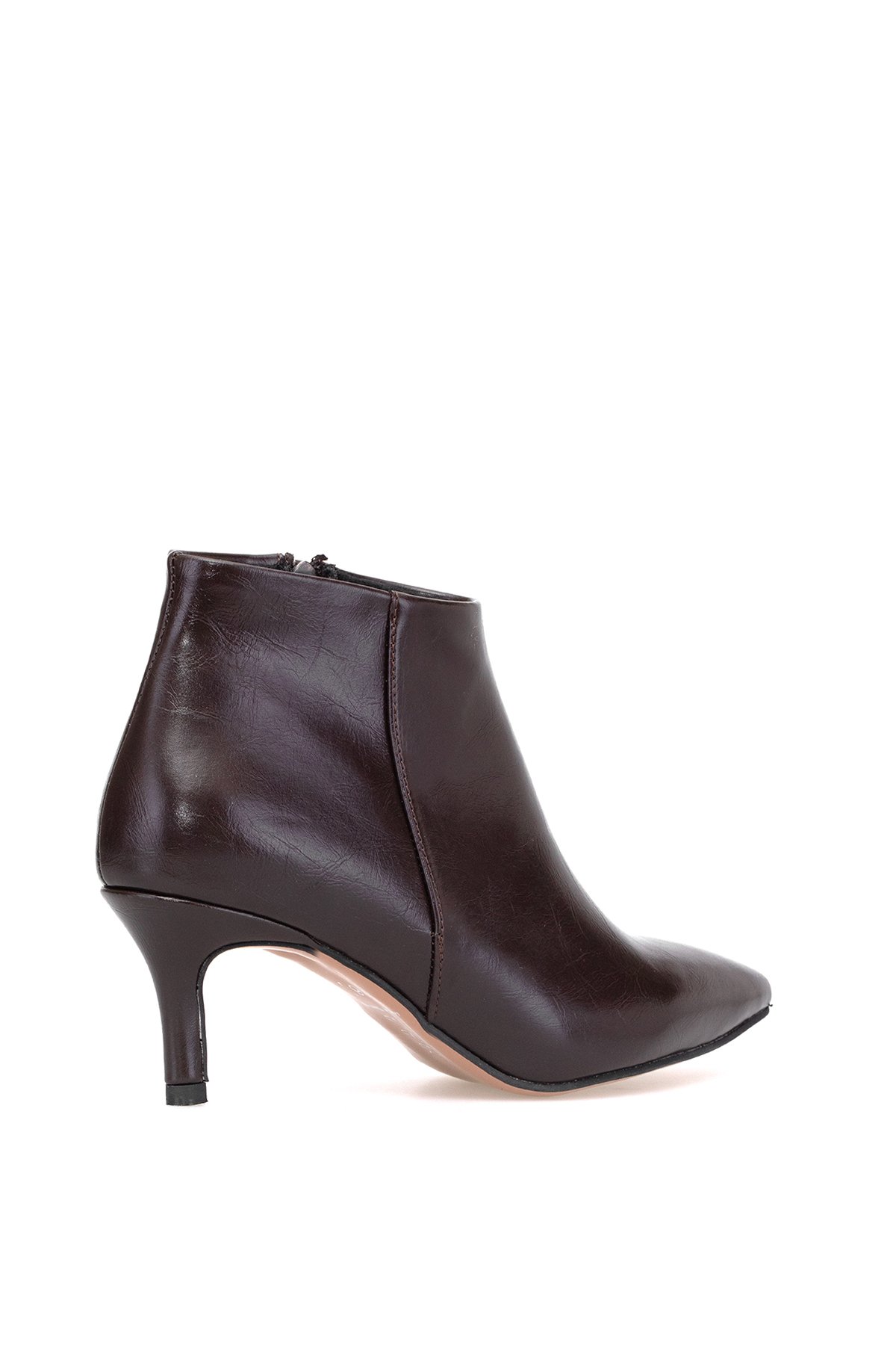 Elit Brk308C Kadın Topuklu Bot Kahverengi - Görsel 5