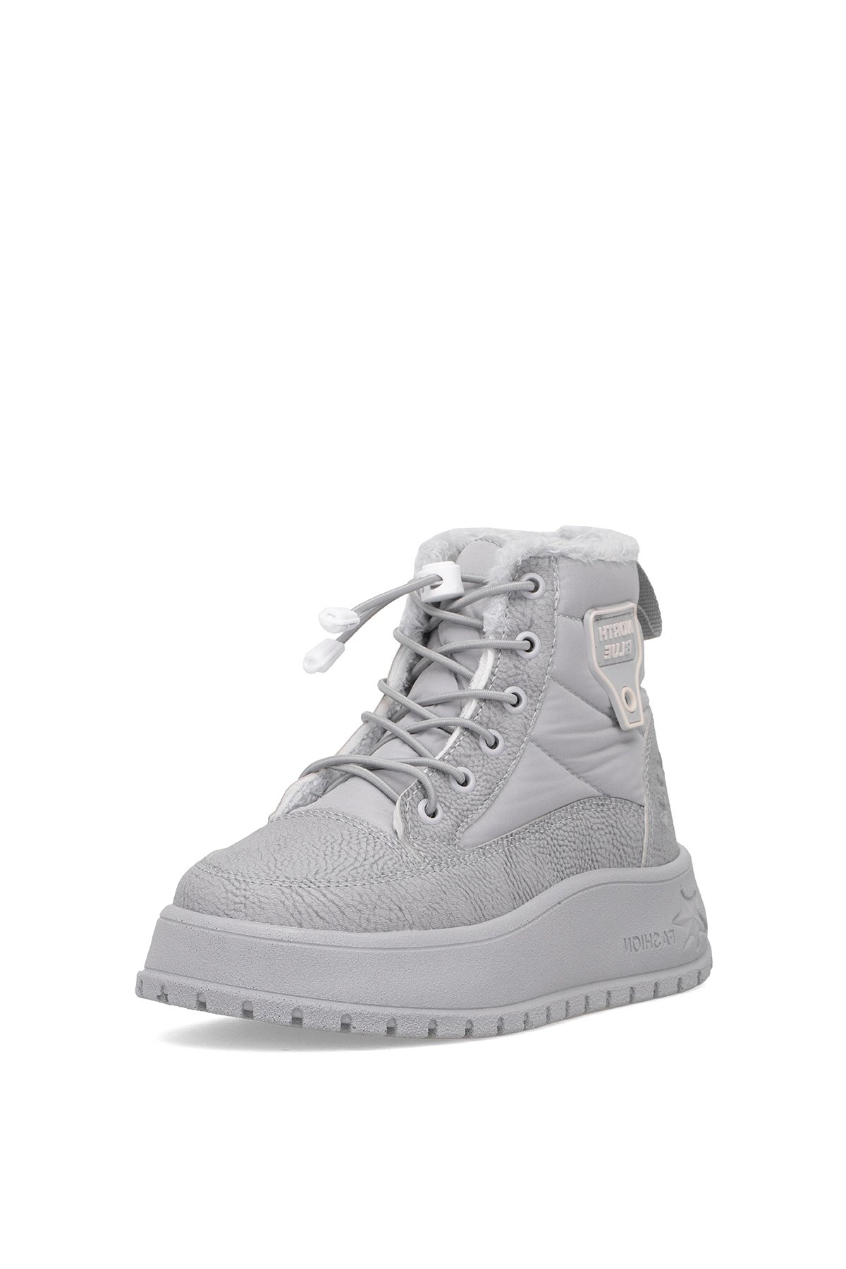 Elit ASNRT037 Kız Çocuk Düz Bot Gri - Görsel 4