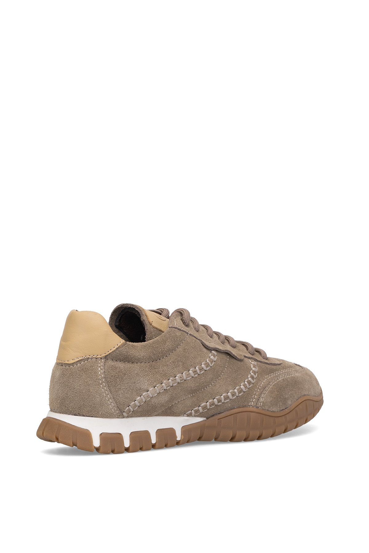 D25KA-3695 Kadın Hakiki Süet Deri Casual Ayakkabı Vizon - Görsel 5
