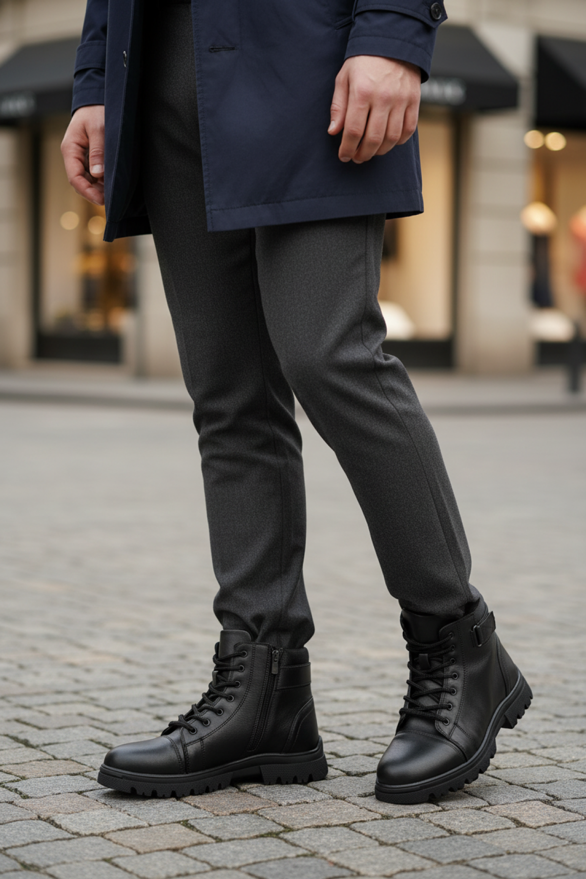 VARNALDO 5PR Siyah Erkek Bot - Görsel 3