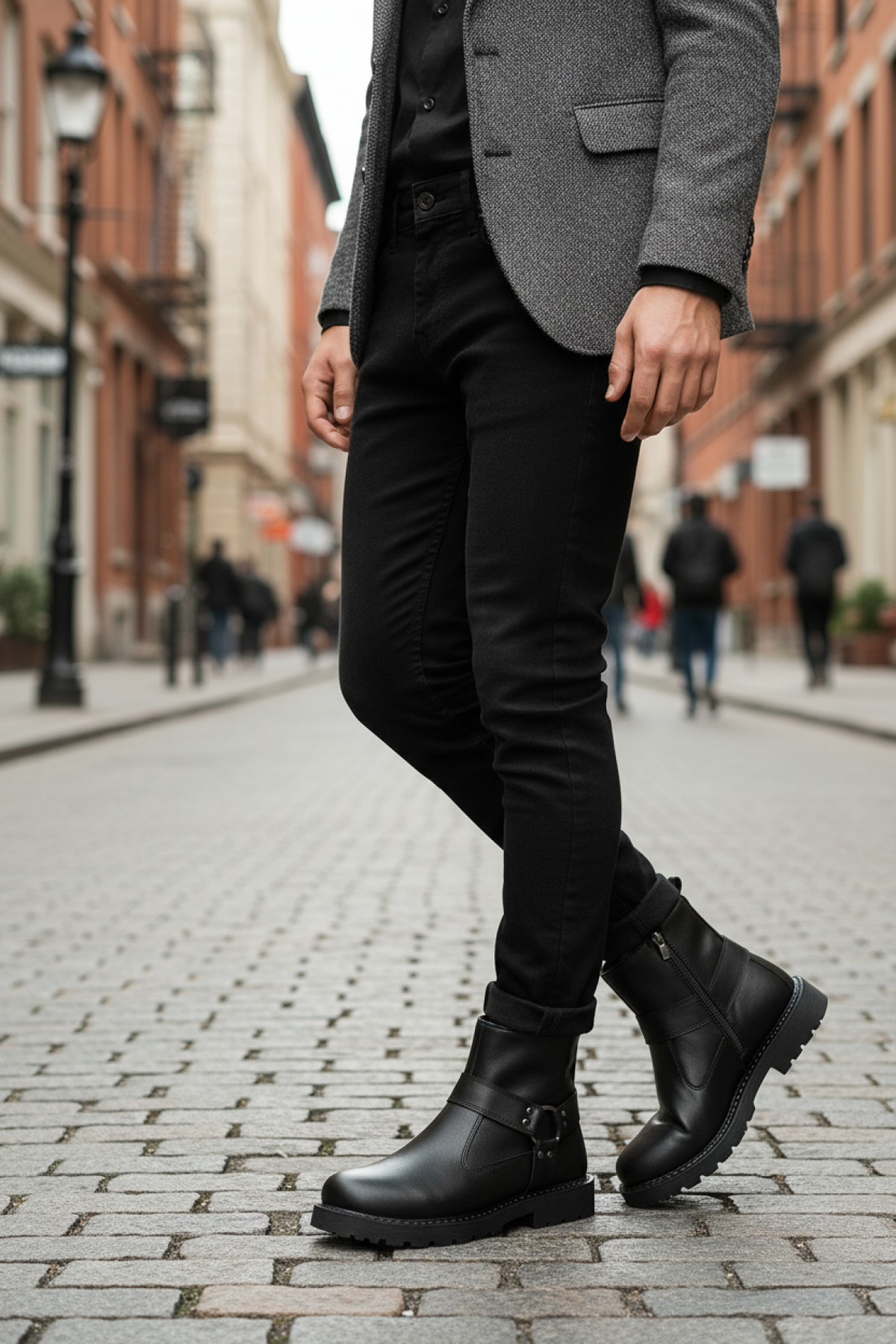 LINER 5PR Siyah Erkek Biker Bot - Görsel 3