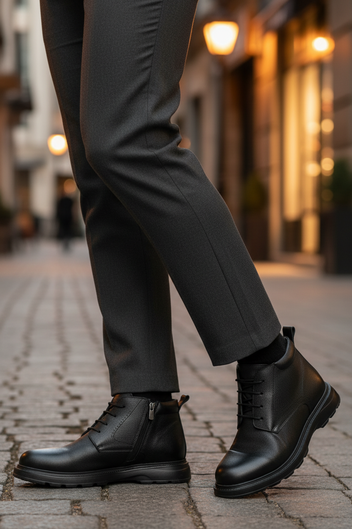 109036.M 5PR Siyah Erkek Bot - Görsel 3