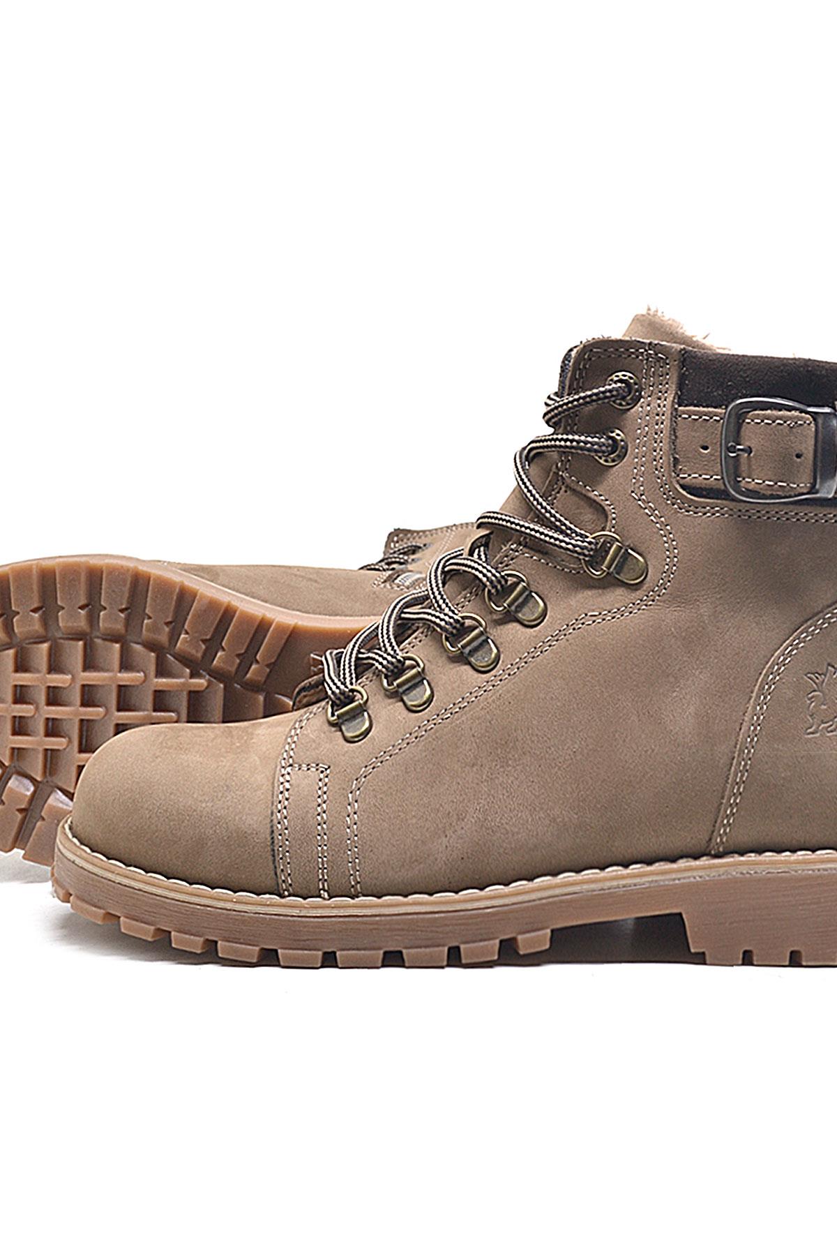 Griffon Hakiki Deri Vizon Fermuarlı Çocuk Bot - Görsel 7