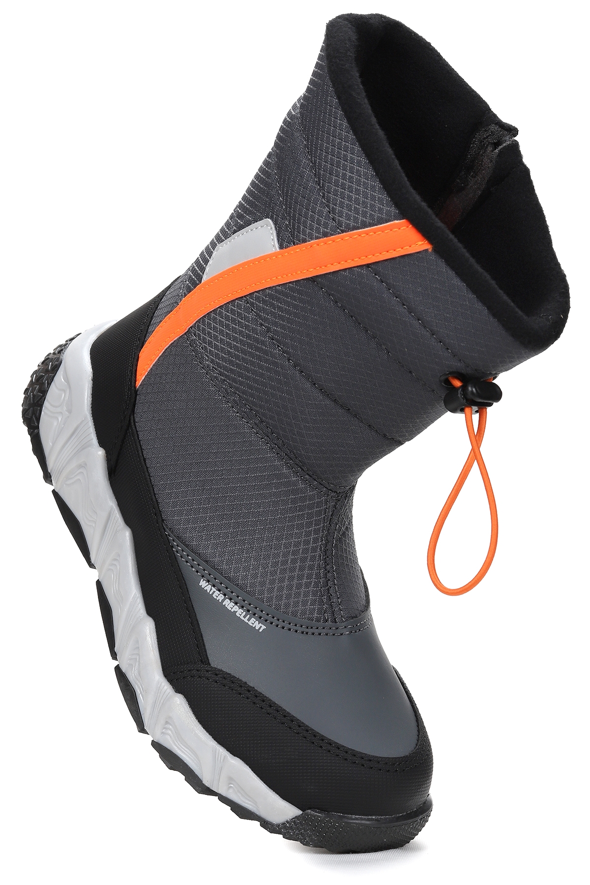 Kiko Kids Kiko Kids Gri Molina Suya Dayanıklı Fermuarlı Kız/Erkek Çocuk Kar Bot Ayakkabı Füme | Flo Gri - 2. görsel