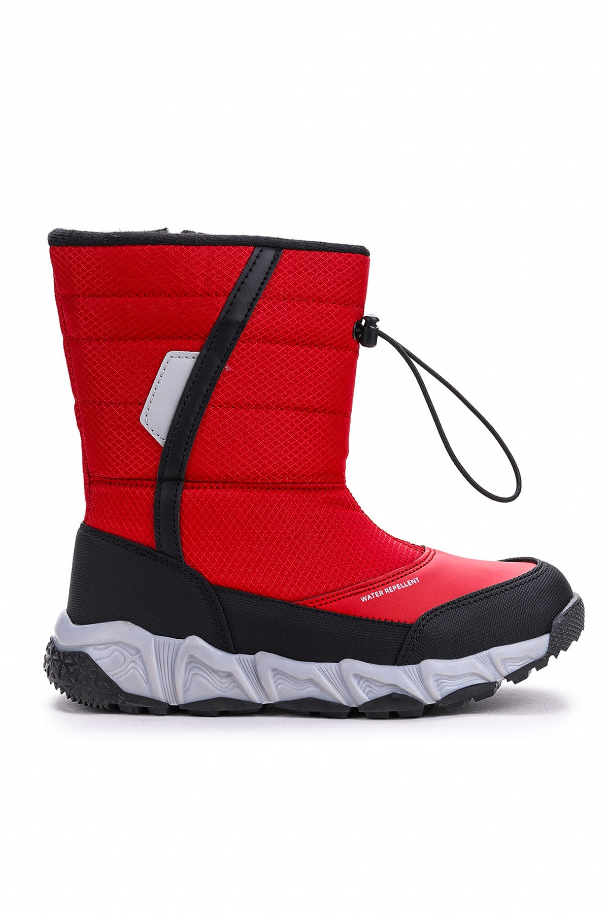 Molina Suya Dayanıklı Fermuarlı Kız/Erkek Çocuk Kar Bot Ayakkabı Kırmızı - Görsel 5