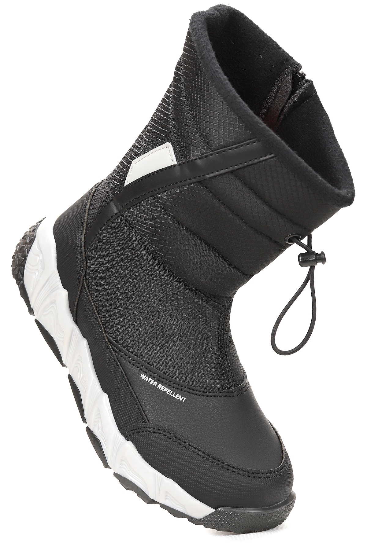 Molina Suya Dayanıklı Fermuarlı Kız/Erkek Çocuk Kar Bot Ayakkabı Siyah - Görsel 2