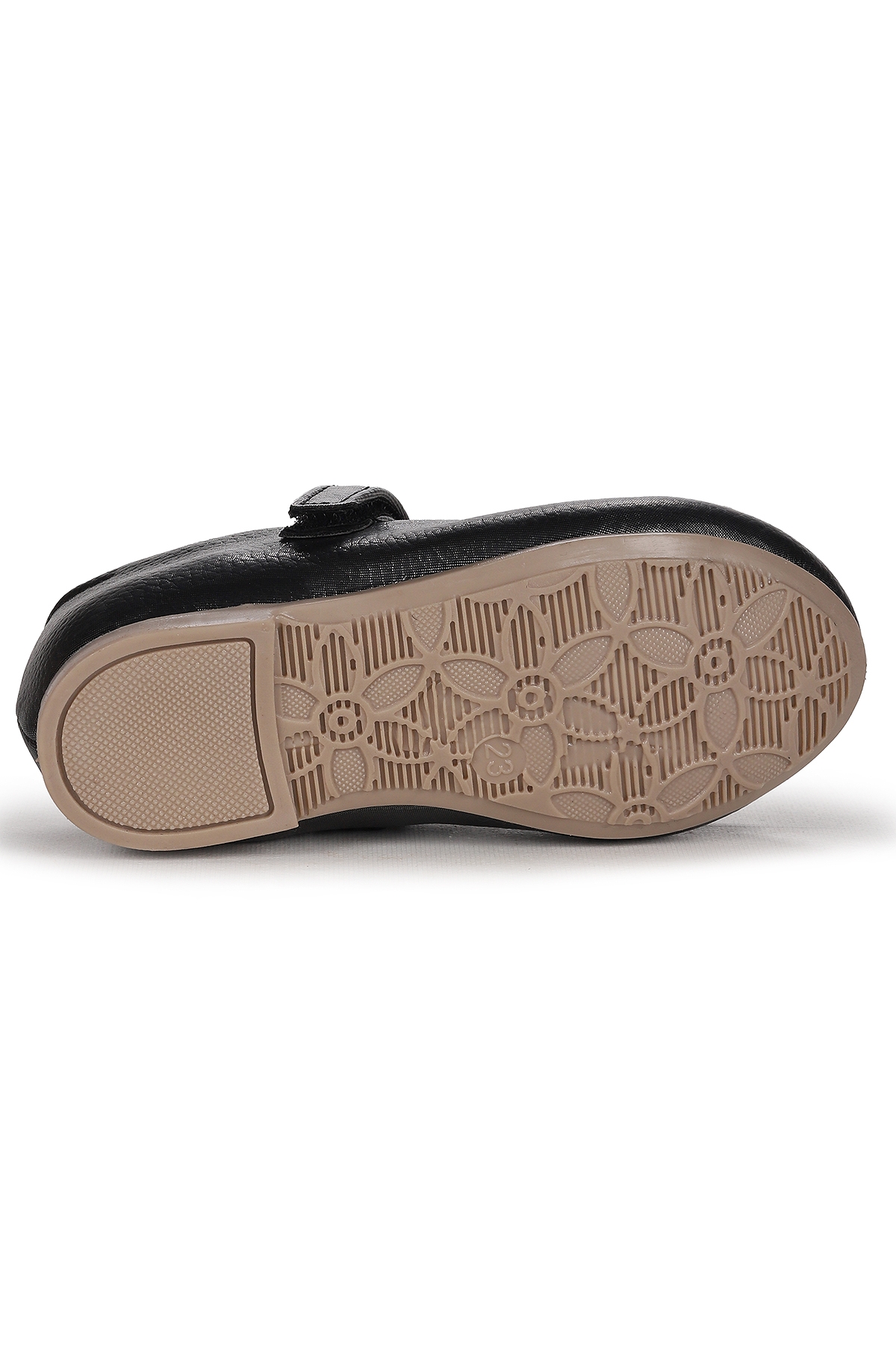 Withbow Vakko Cırtlı Fiyonklu Kız Çocuk Babet Ayakkabı Platin - Görsel 6