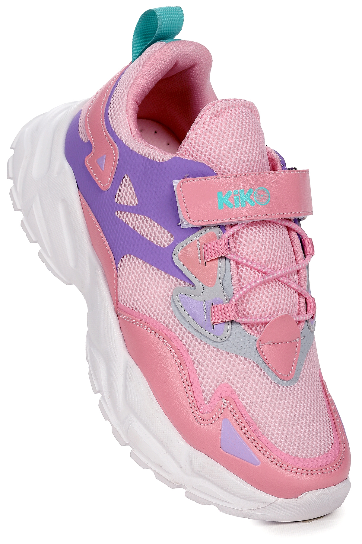 Porta Cırtlı Fileli Kız/Erkek Çocuk Spor Ayakkabı Şeker - Lila - Görsel 2