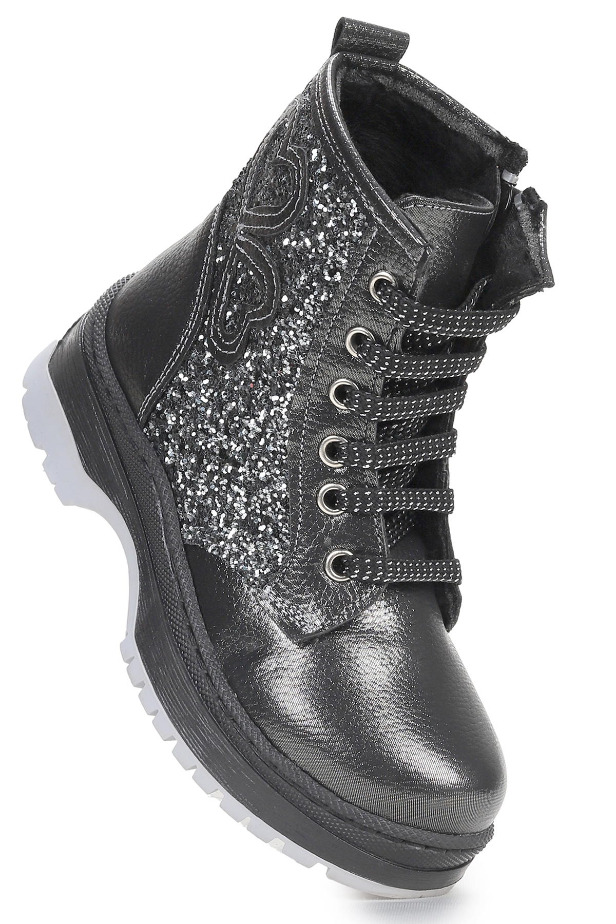 Pine Vakko Termo Taban Kız Çocuk Bot Ayakkabı Platin - Görsel 2