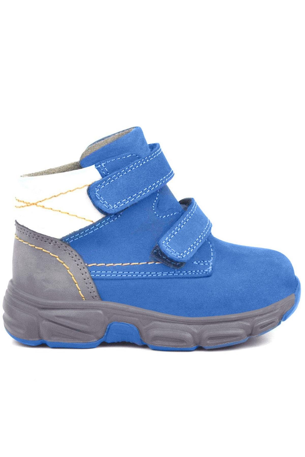 Hakiki Deri Mavi Bebek Spor Bot Ayakkabı - Görsel 3