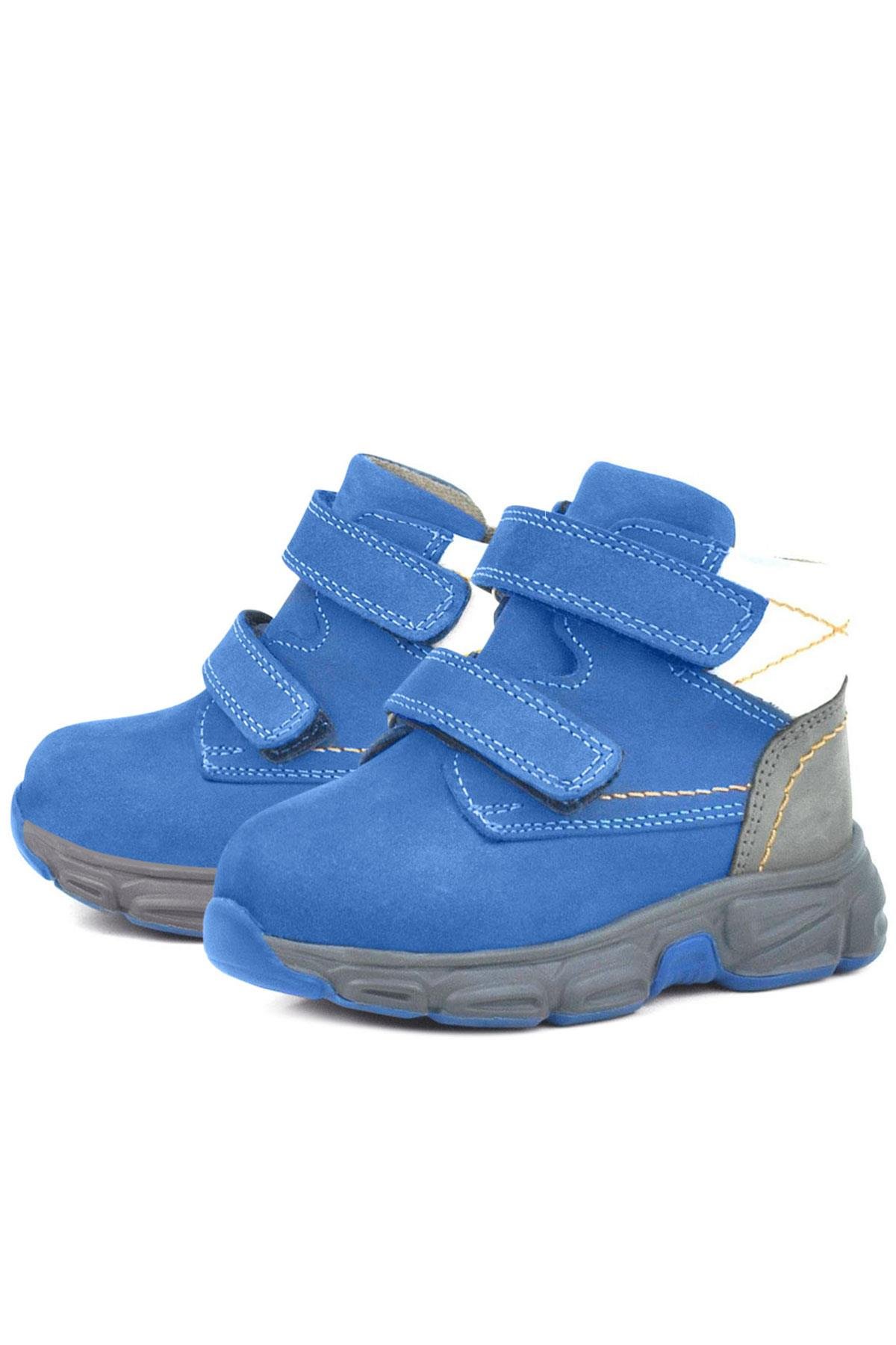 Hakiki Deri Mavi Bebek Spor Bot Ayakkabı - Görsel 6