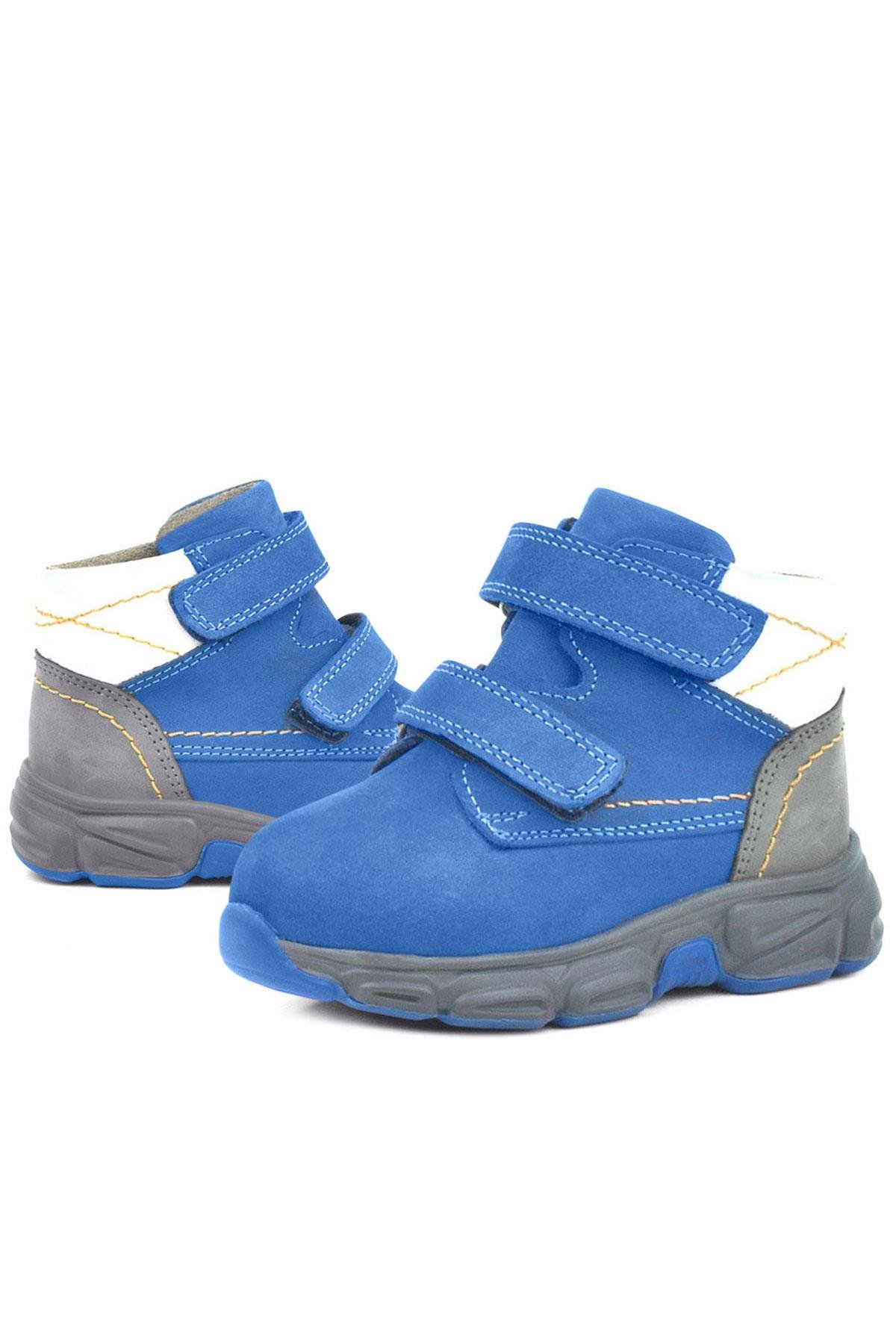 Hakiki Deri Mavi Bebek Spor Bot Ayakkabı - Görsel 7