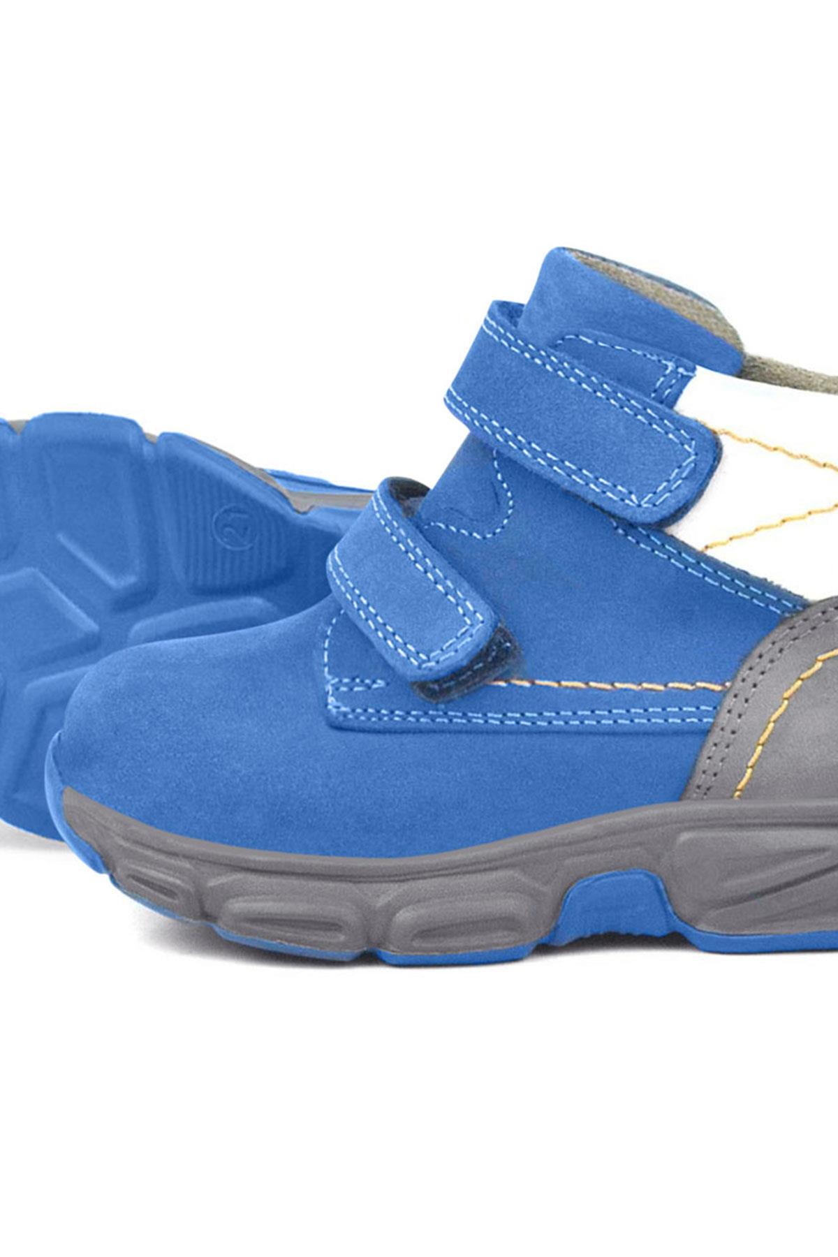 Hakiki Deri Mavi Bebek Spor Bot Ayakkabı - Görsel 8