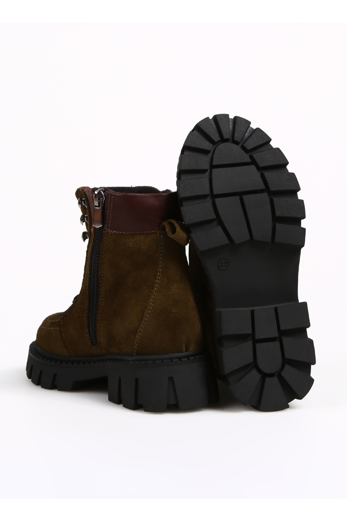 Discovery Expedition Discovery Expedition Haki Kız Çocuk Deri Bot NEW MELSEY-G Flo'da! Haki - 5. görsel