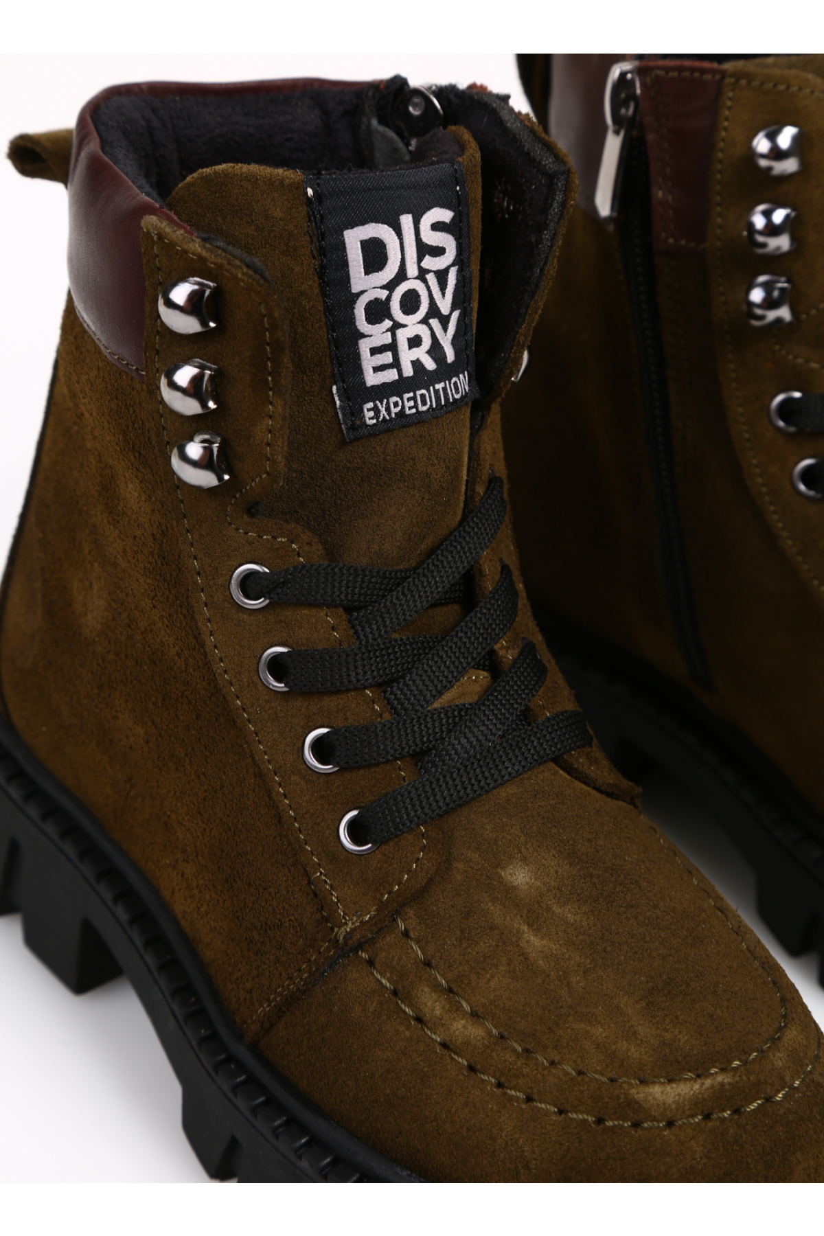 Discovery Expedition Discovery Expedition Haki Kız Çocuk Deri Bot NEW MELSEY-G Flo'da! Haki - 6. görsel