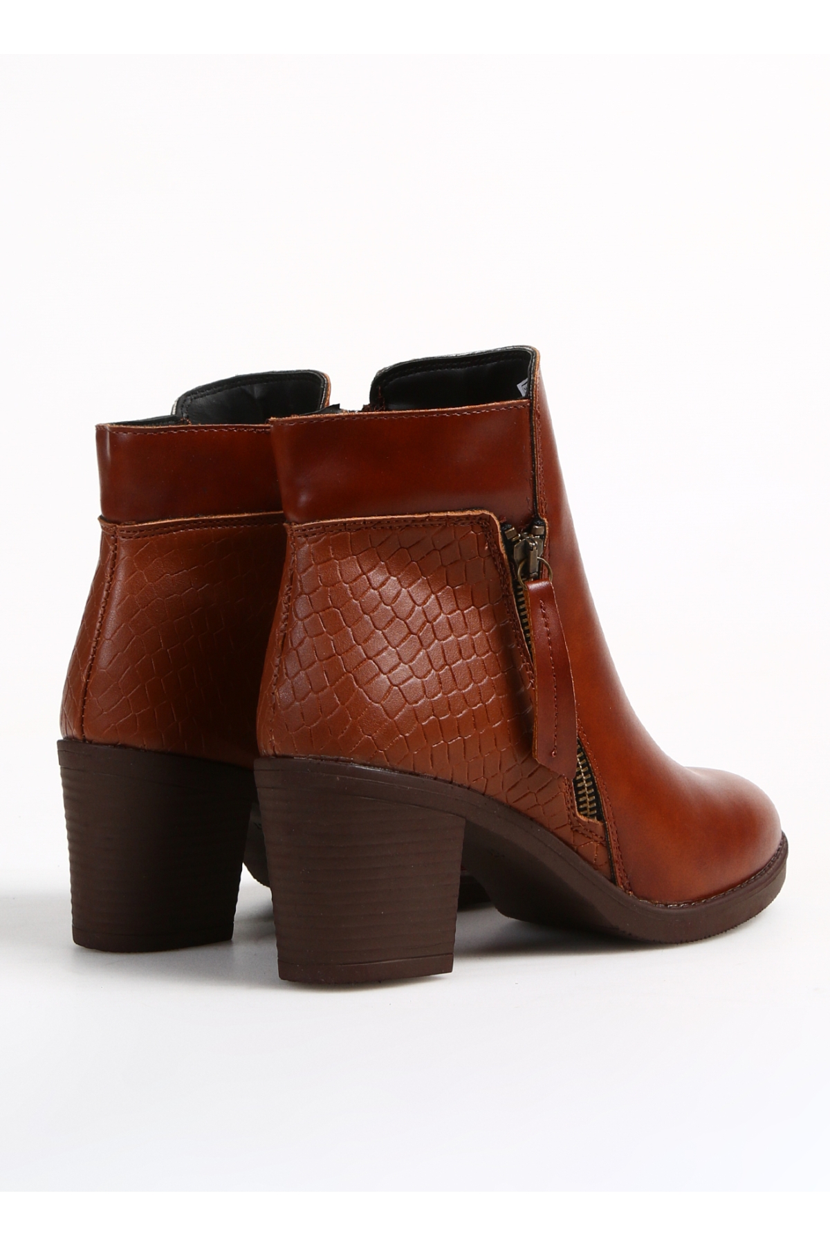 F By Fabrika F By Fabrika Taba Kadın Topuklu Bot ILNAU | Flo Taba - 4. görsel