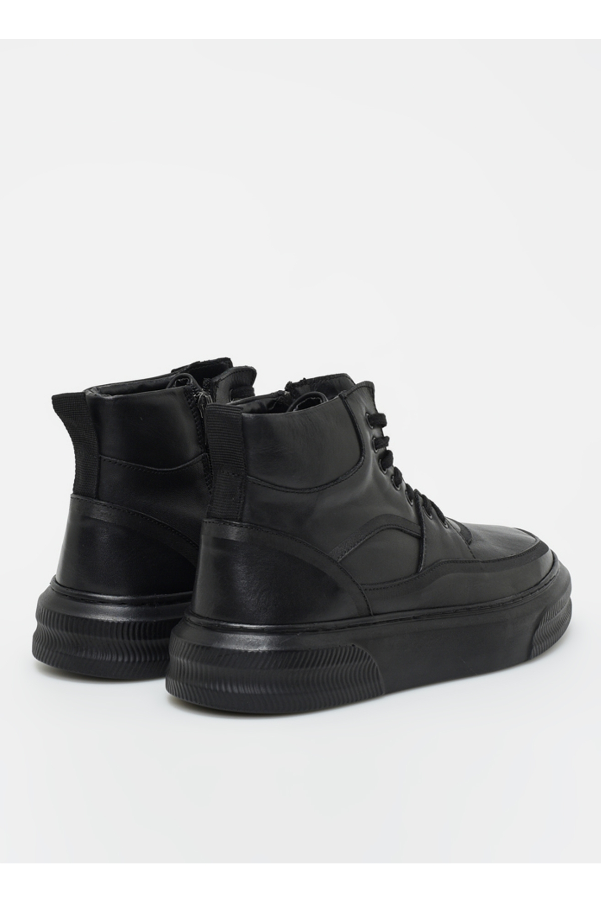 F By Fabrika F By Fabrika Siyah Erkek Deri Bot AVENUE Flo'da! Siyah - 4. görsel