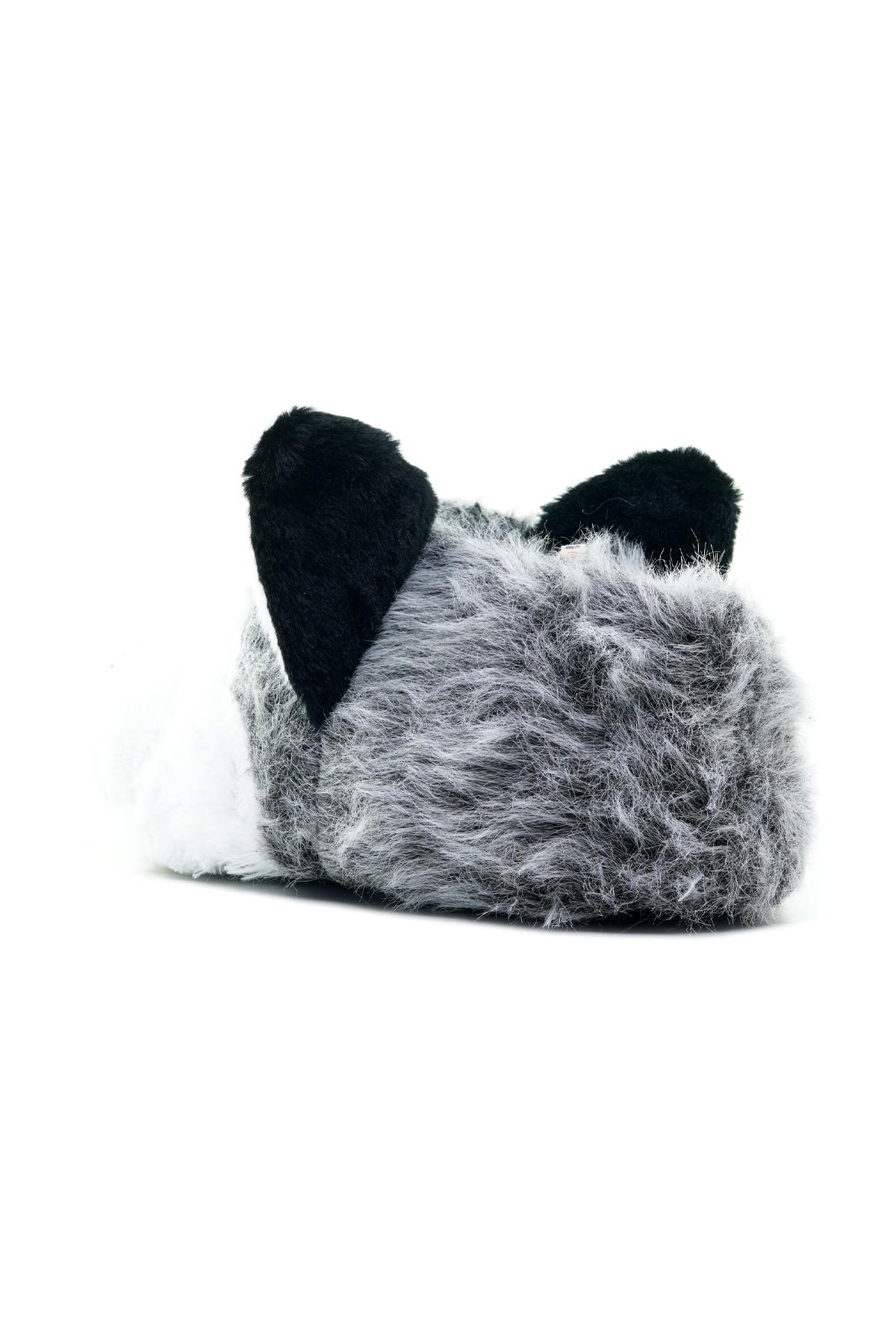 Twıgy Husky Erkek Hayvanlı Panduf (41-46) 23k T-husky M Gri - Görsel 4