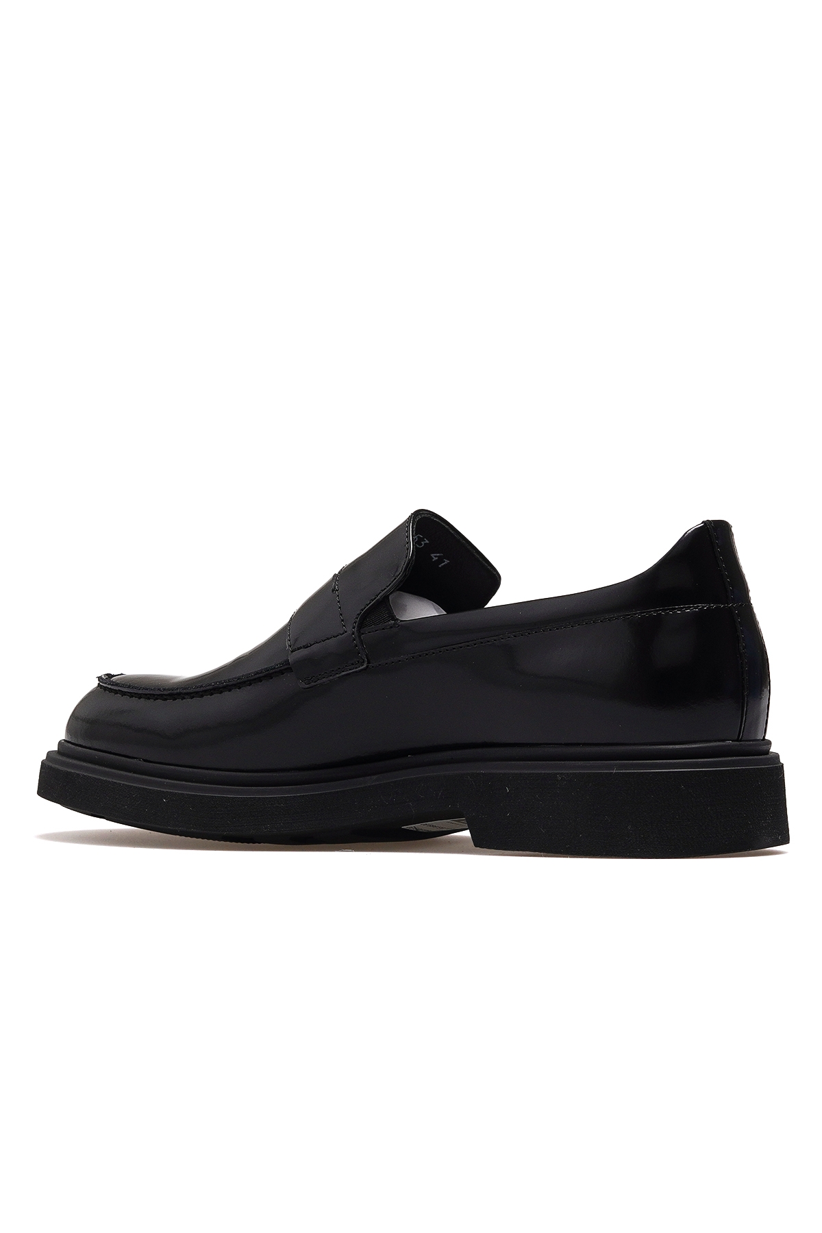 Erkek Hakiki Deri Casual Günlük Ayakkabı 25k L5853 M Siyah Açma - Görsel 4