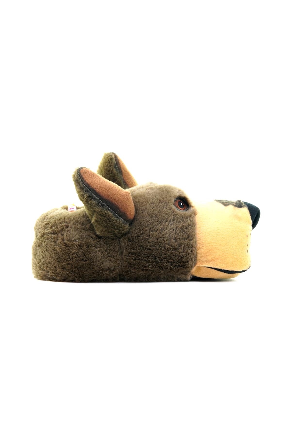 Twıgy Kont Erkek Hayvanlı Panduf (41-46) 23k T-kont M Kahve/bej - Görsel 2