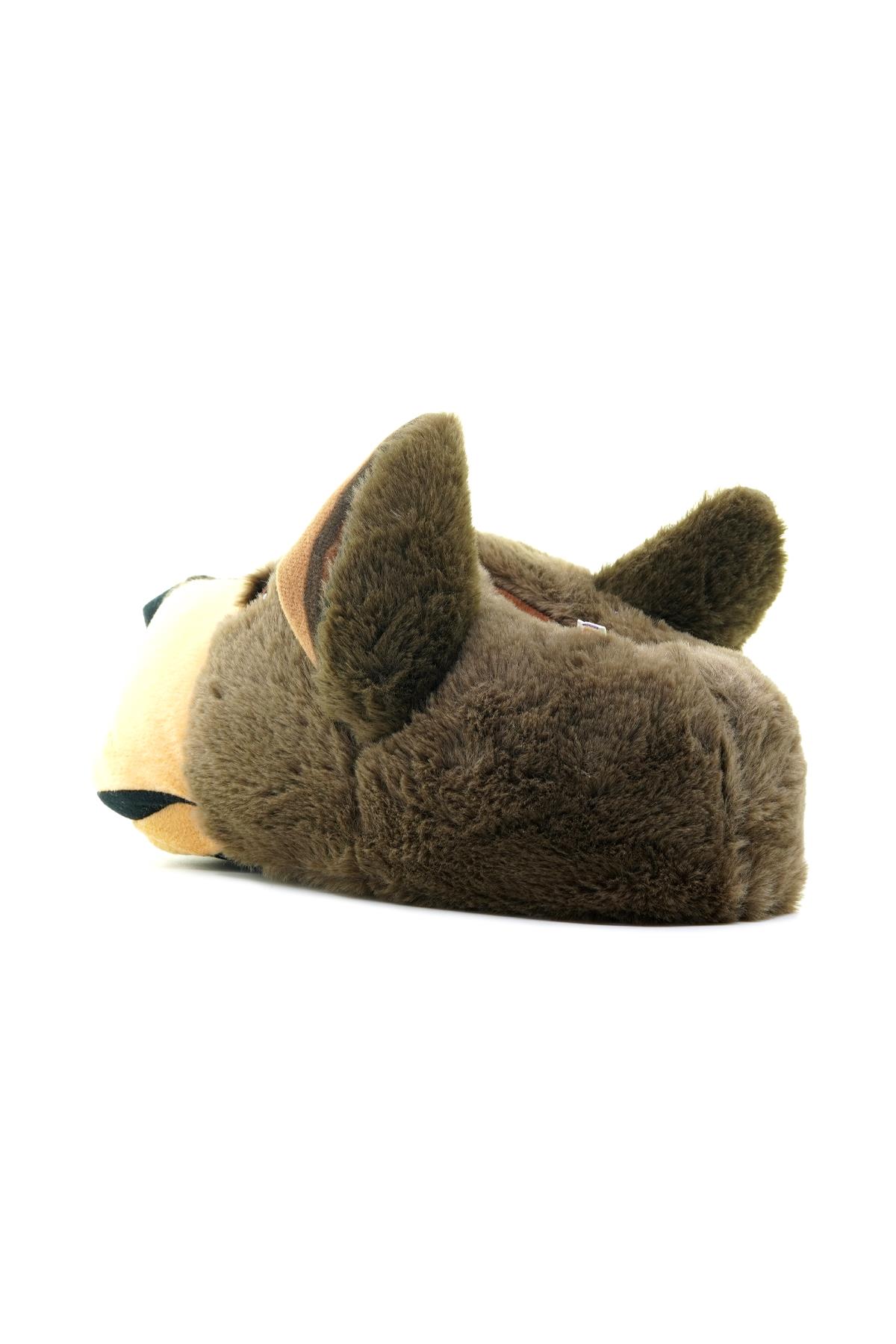 Twıgy Kont Erkek Hayvanlı Panduf (41-46) 23k T-kont M Kahve/bej - Görsel 4