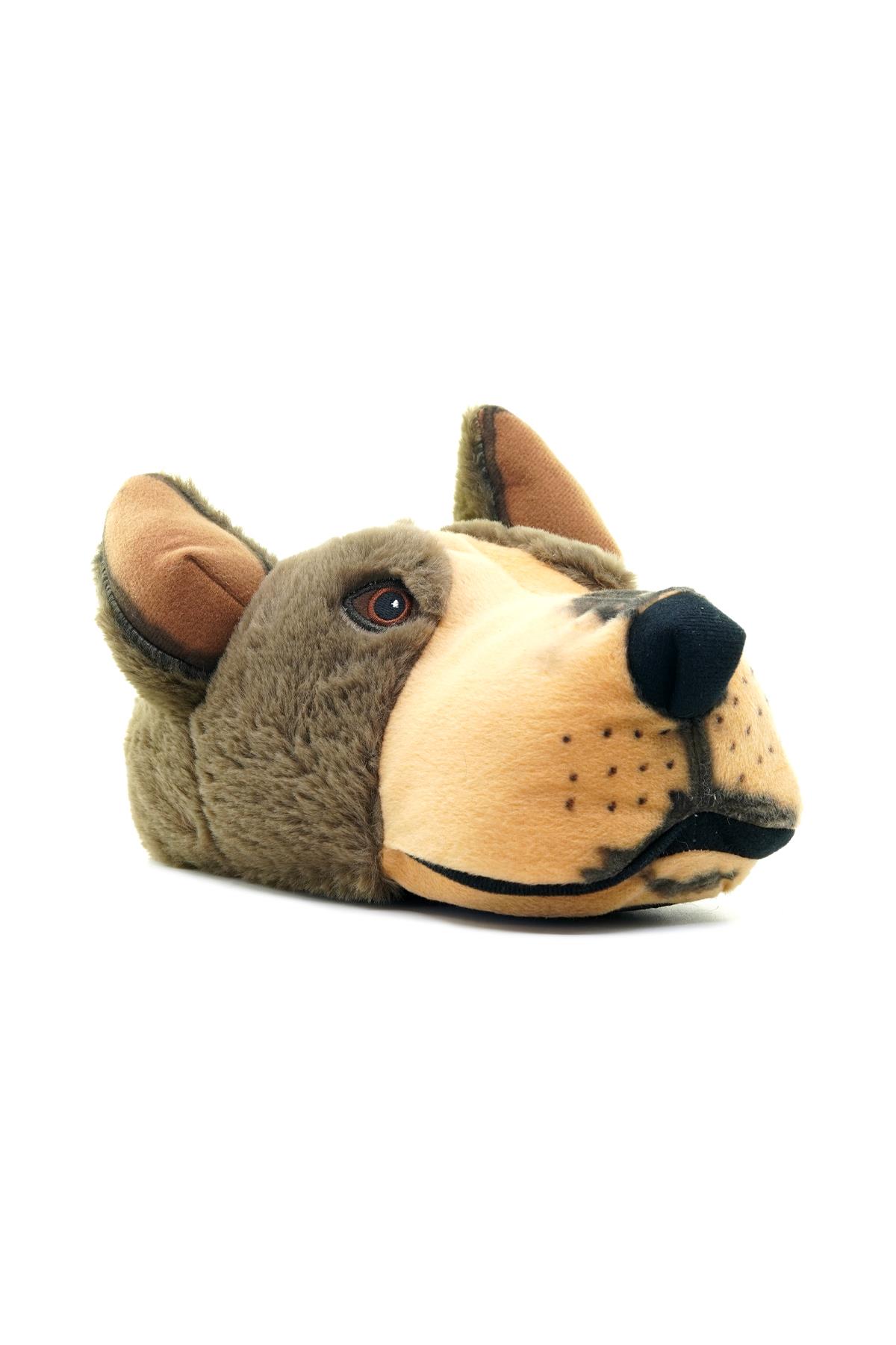 Twıgy Kont Erkek Hayvanlı Panduf (41-46) 23k T-kont M Kahve/bej - Görsel 5