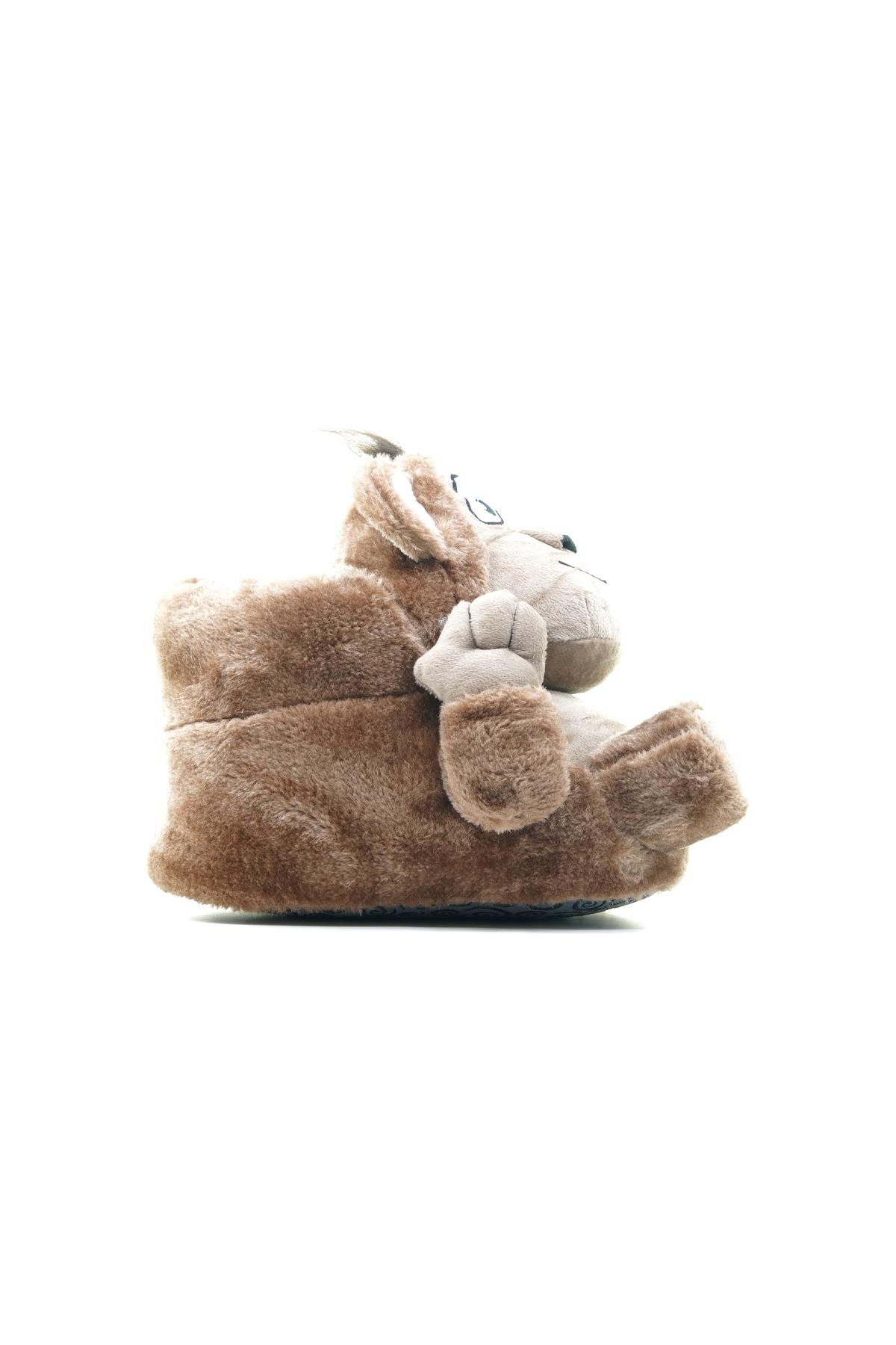 Twıgy Monkey Unısex Hayvanlı Panduf (36-43) 22k T-monkey U Kahve - Görsel 2