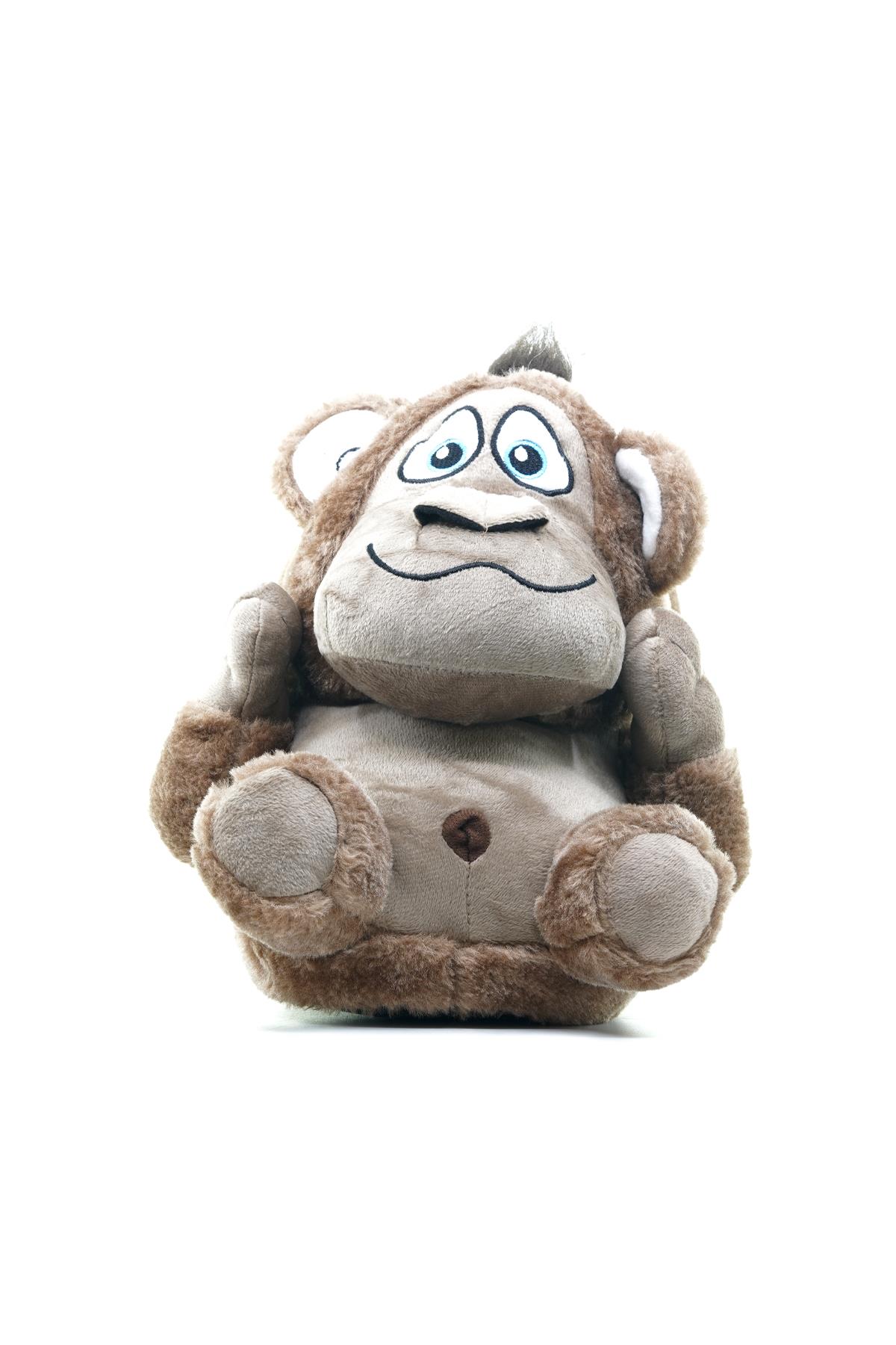 Twıgy Monkey Unısex Hayvanlı Panduf (36-43) 22k T-monkey U Kahve - Görsel 4