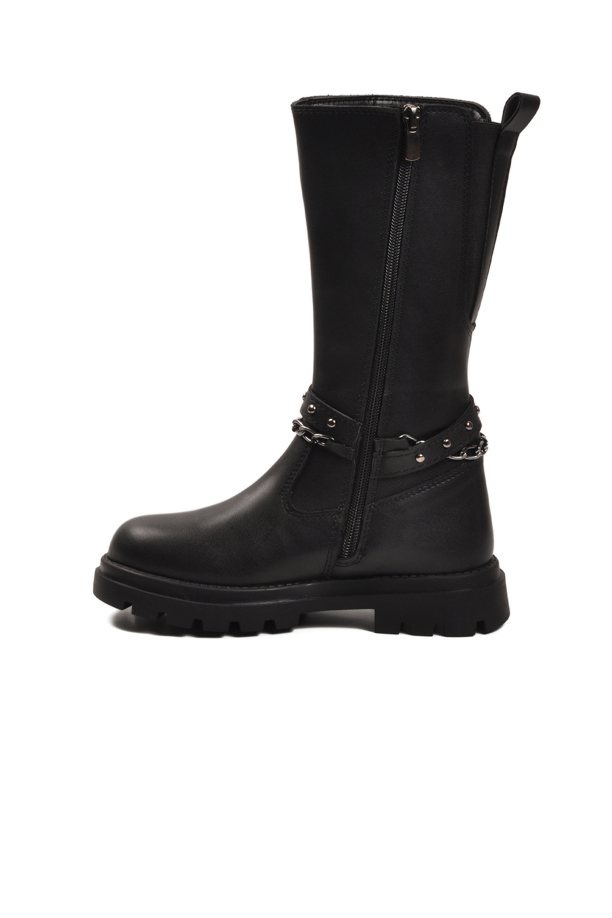 Siyah İçi Polarlı Fermuarlı Kız Çocuk Çizme Paris-26K F - Görsel 3