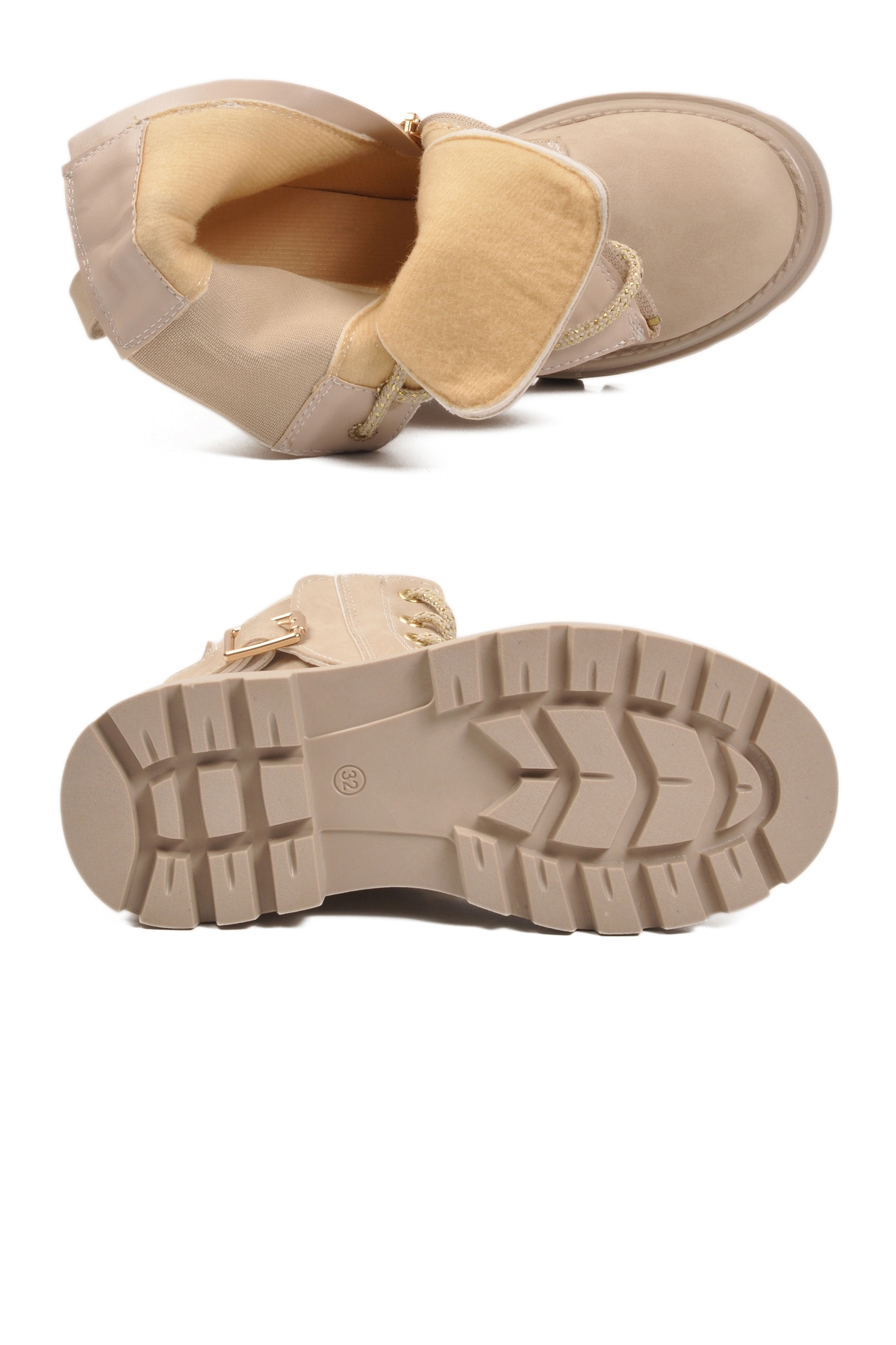 Bej İçi Polarlı Kaymaz Kız Çocuk Bot Aleda F - Görsel 6