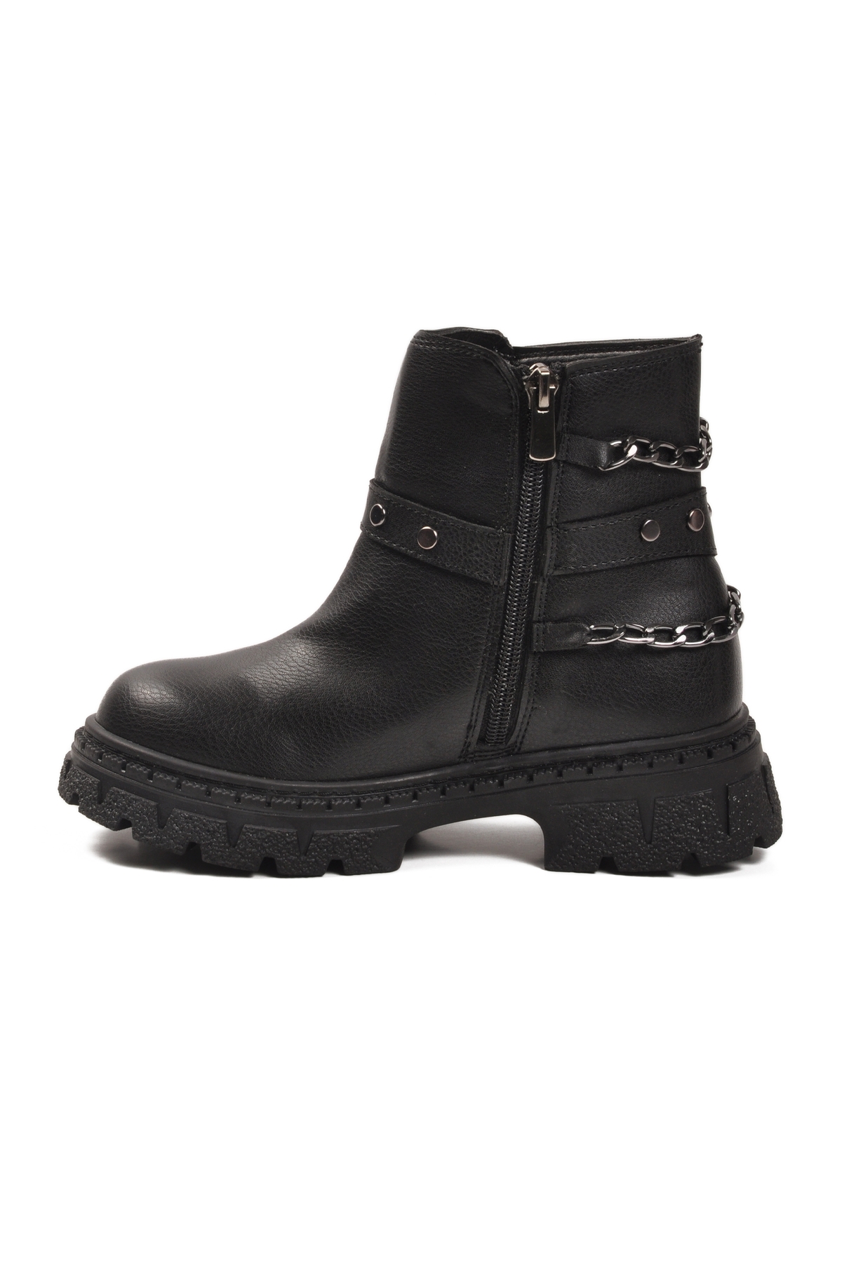 Siyah İçi Polarlı Kaymaz Kız Çocuk Bot Dante F - Görsel 3