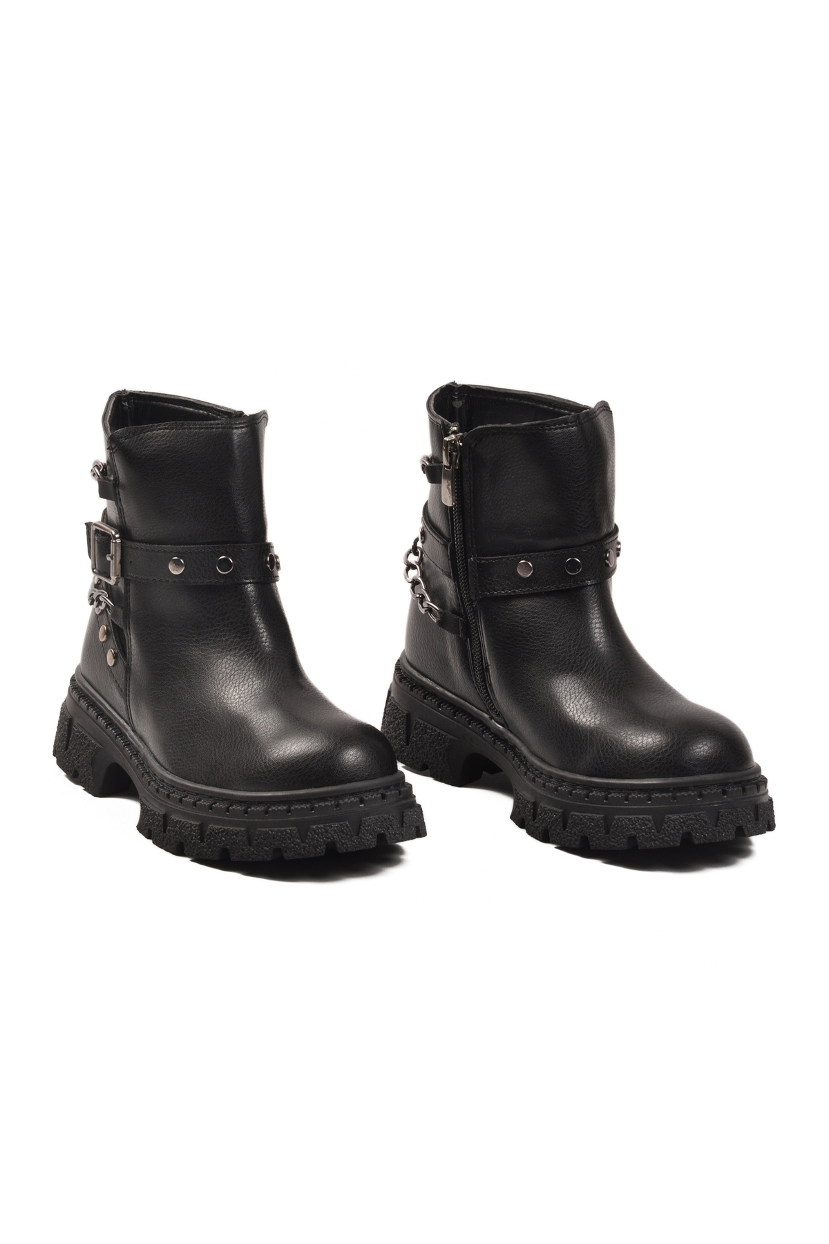 Siyah İçi Polarlı Kaymaz Kız Çocuk Bot Dante F - Görsel 4