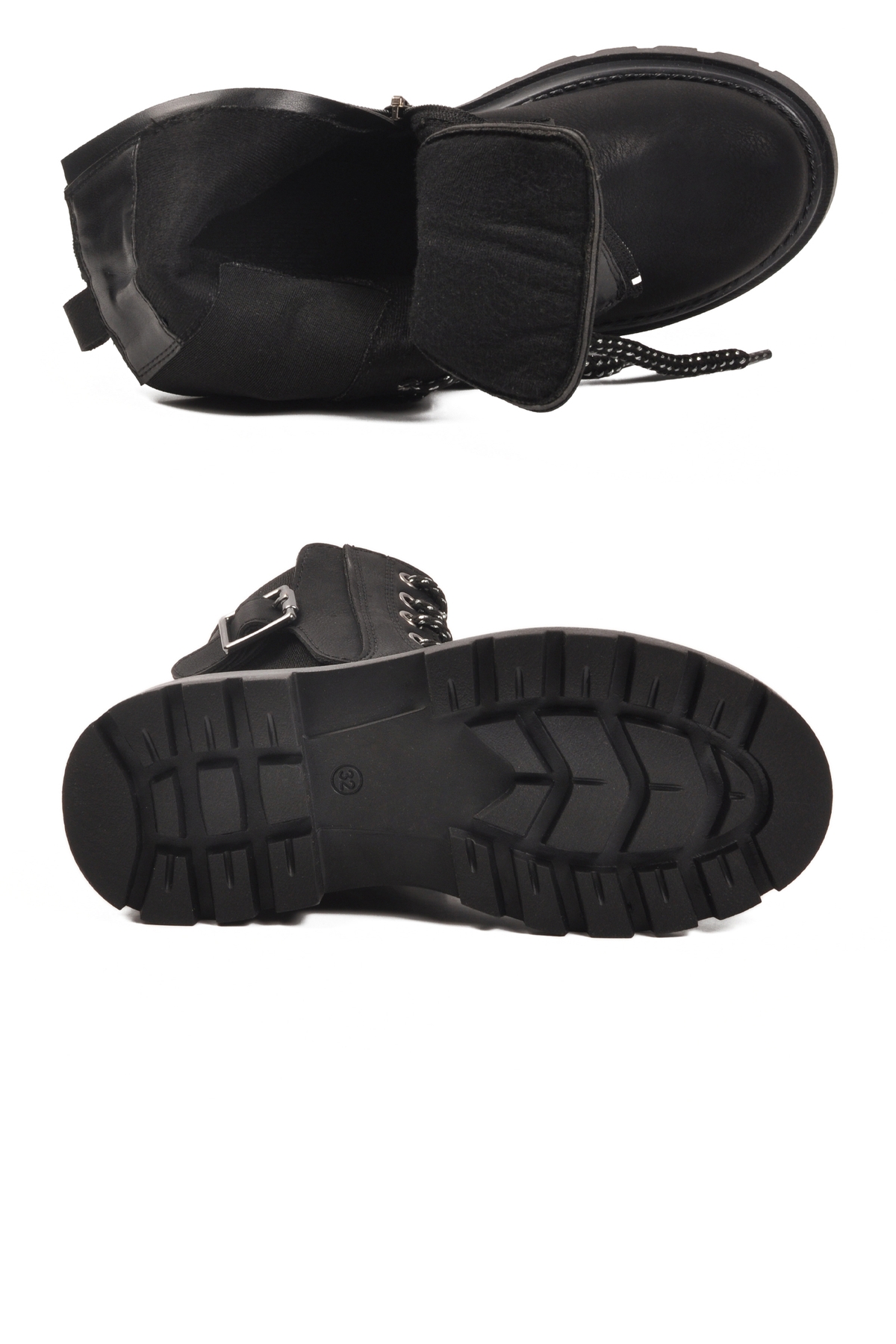 Siyah İçi Polarlı Kaymaz Kız Çocuk Bot Aleda F - Görsel 6