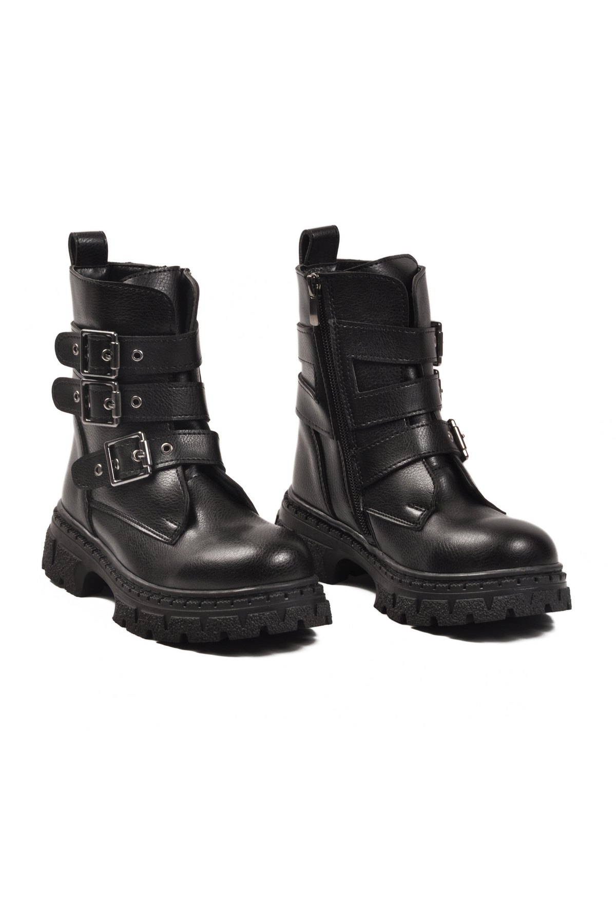 Siyah İçi Polarlı Kaymaz Kız Çocuk Bot Caneda F - Görsel 4