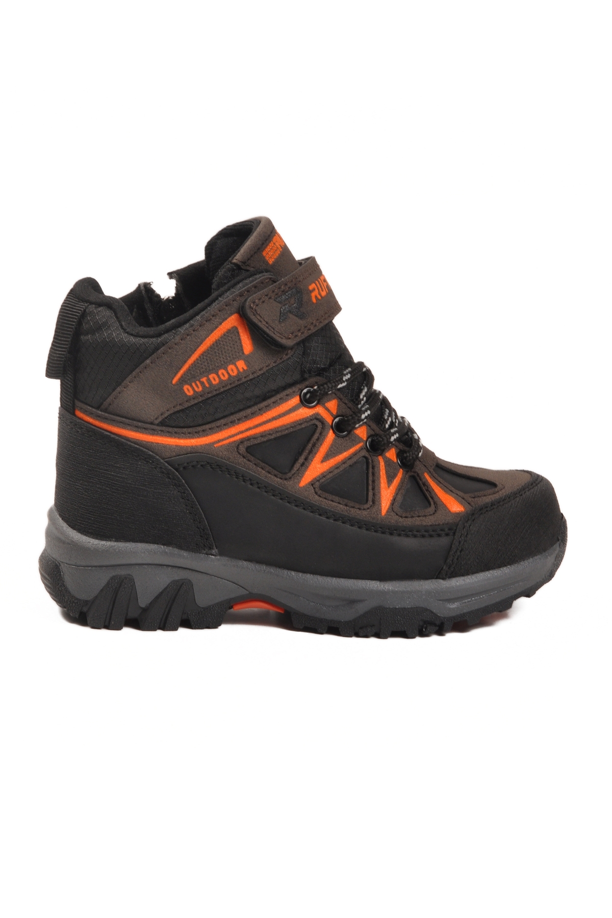 Kahve Turuncu Polarlı Kaymaz Taban Çocuk Outdoor Bot 2301 P - Görsel 2