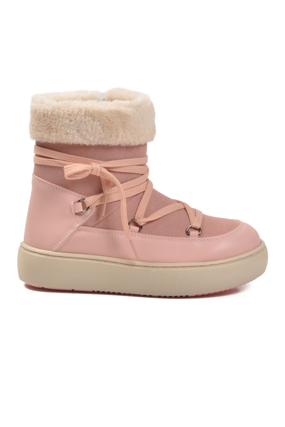 Pudra İçi Polarlı Kaymaz Kız Çocuk Bot Selis F - Görsel 3