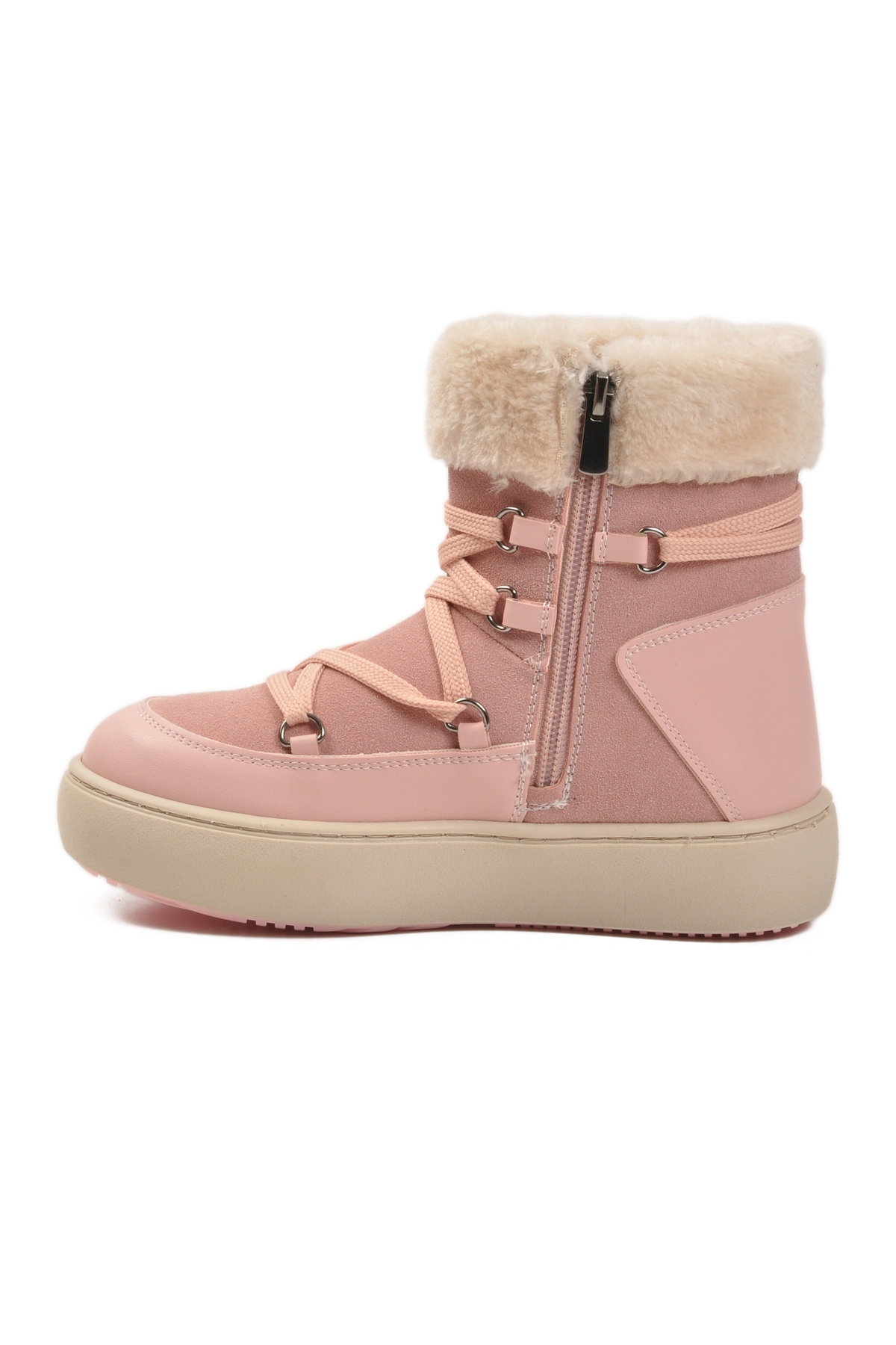 Pudra İçi Polarlı Kaymaz Kız Çocuk Bot Selis F - Görsel 5