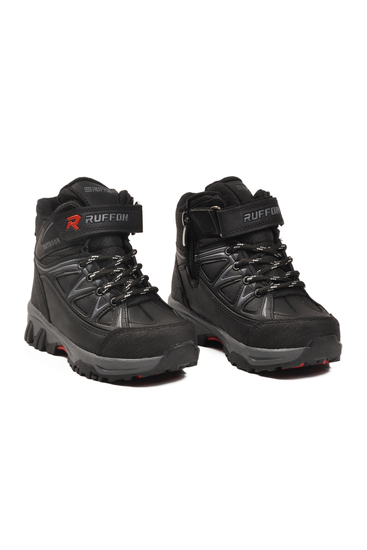 Siyah Polarlı Kaymaz Taban Çocuk Outdoor Bot 2301 P - Görsel 4