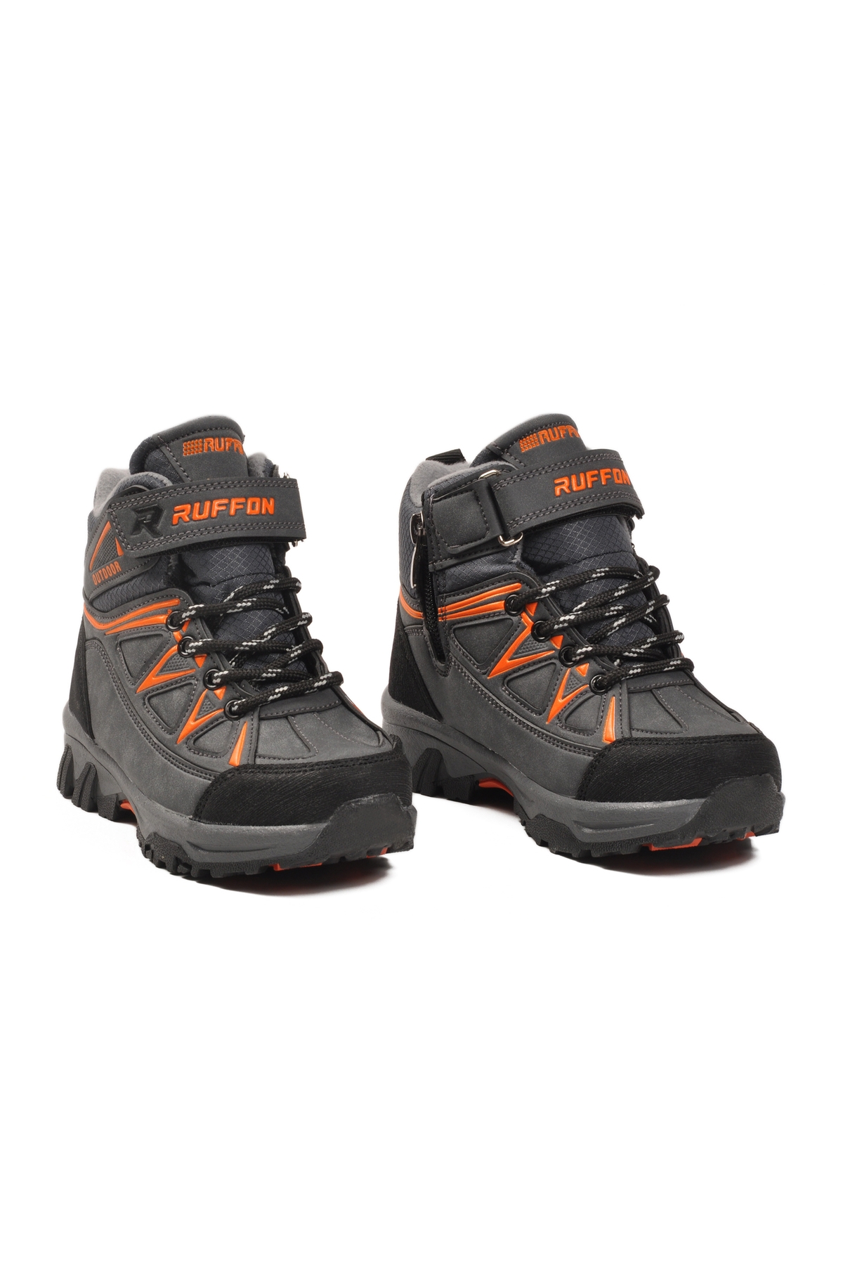 Füme Turuncu Polarlı Kaymaz Taban Çocuk Outdoor Bot 2301 P - Görsel 4