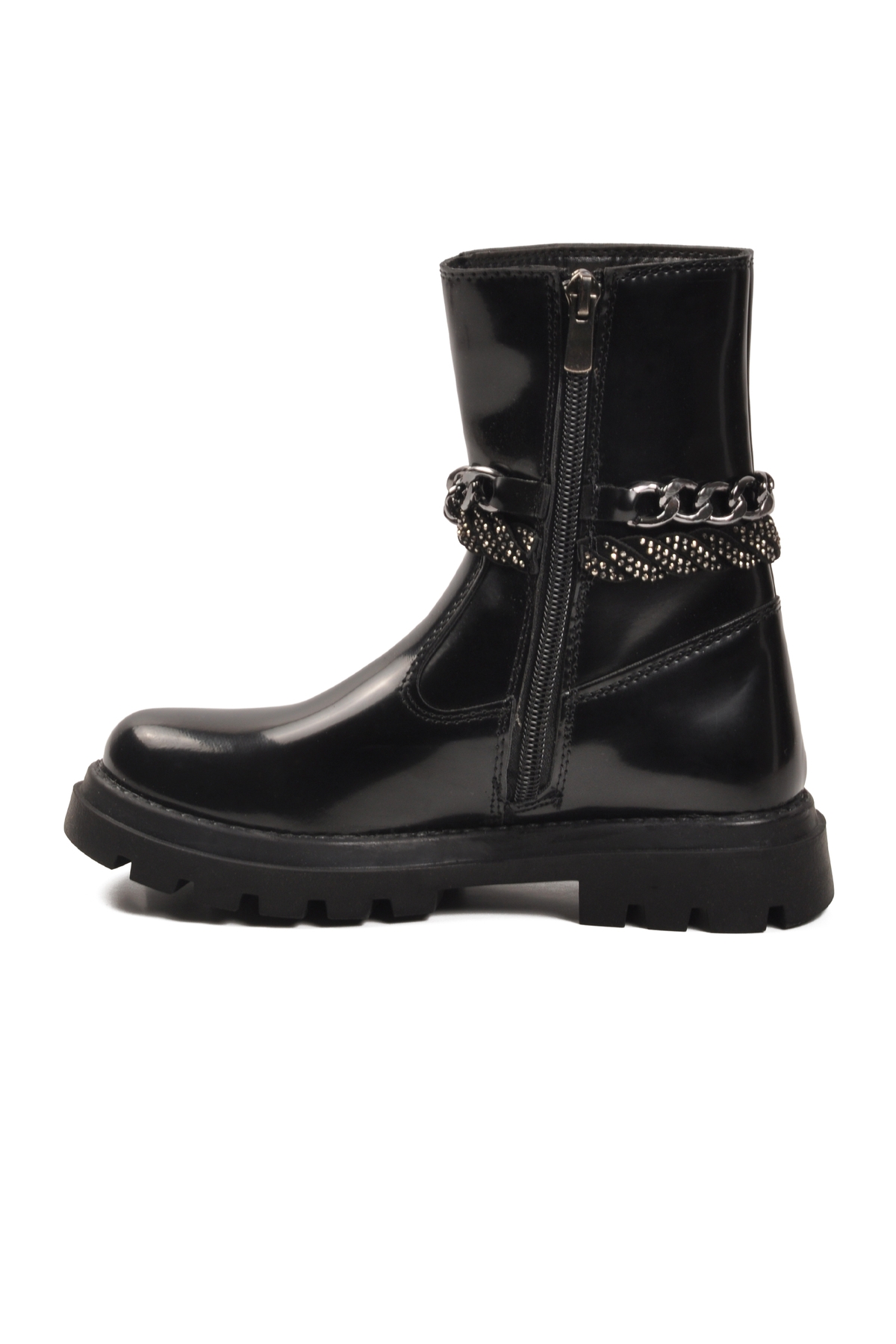 Siyah Rugan İçi Polarlı Kaymaz Kız Çocuk Çizme Duru F - Görsel 5