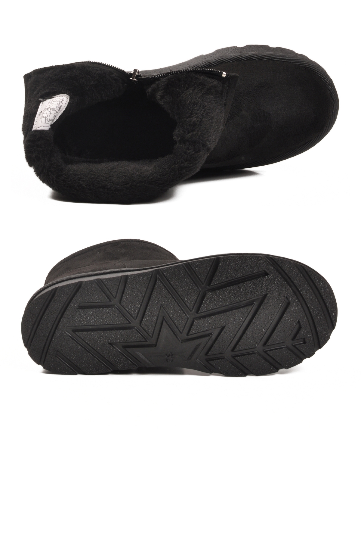 Siyah Süet İçi Kürklü Soğuğa Dirençli Kız Çocuk Bot 2096 F - Görsel 6