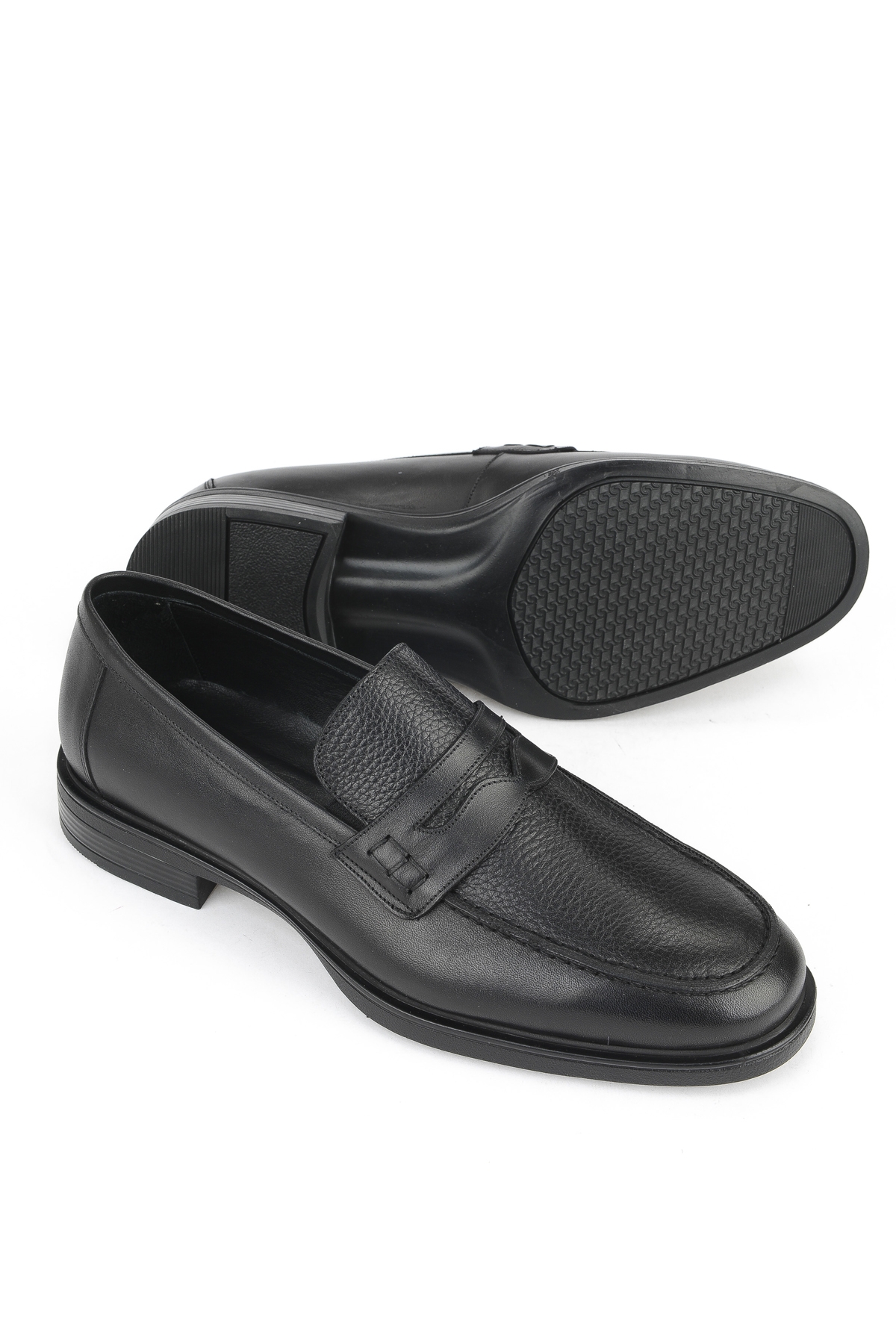 Erkek Hakiki Deri Ayakkabı 153745Z27650 Siyah - Görsel 5