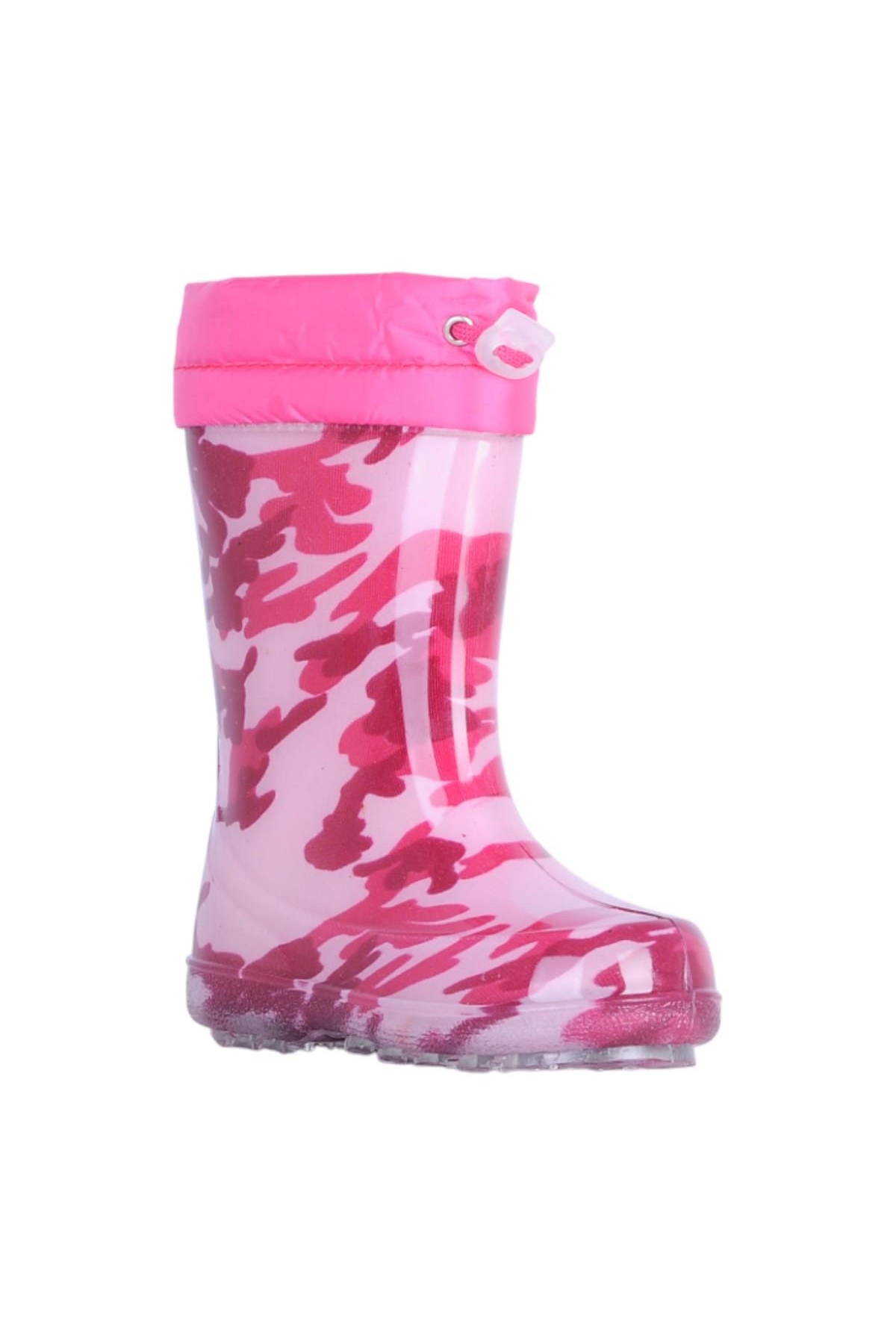 Pf-580 Kmf Pembe Kürklü Kız Çocuk Çizme Bot Ayakkabı - Görsel 3