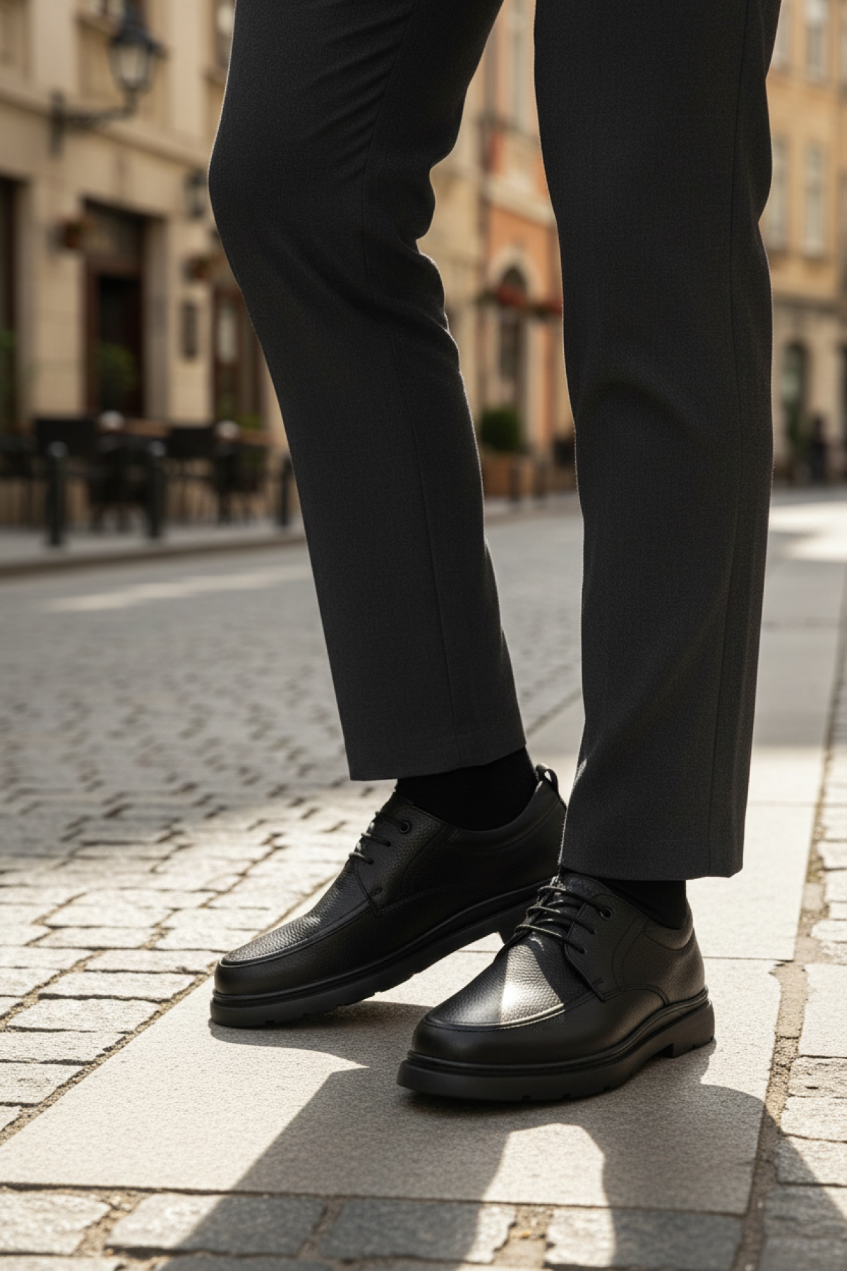 EDVARD-F KRK 5PR Siyah Erkek Rahat Ayakkabı - Görsel 3