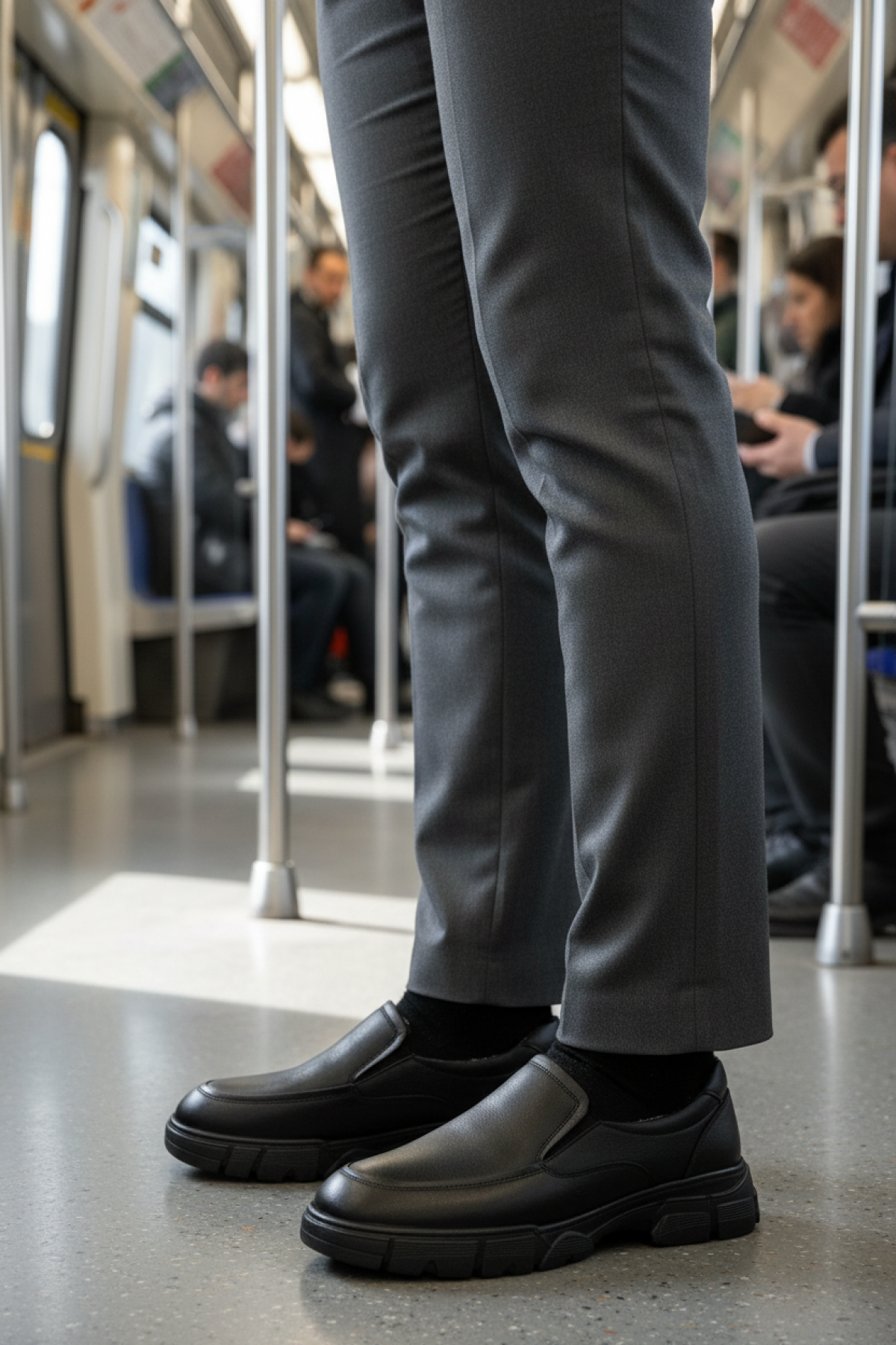 Polaris 5 Nokta 107155 KRK.M 5PR Siyah Erkek Rahat Ayakkabı - Görsel 3