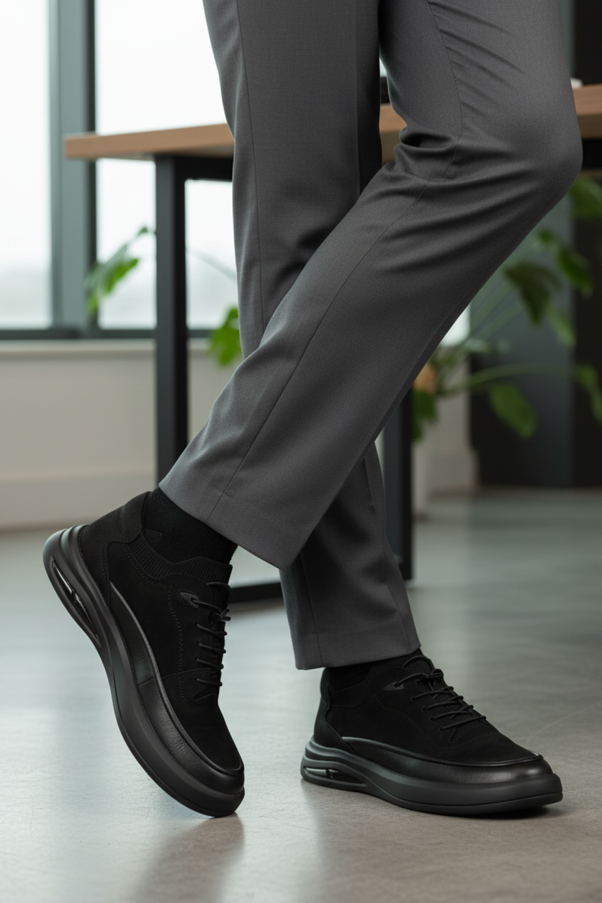 INCI ZEAL 5PR Siyah Erkek Comfort Ayakkabı - Görsel 3