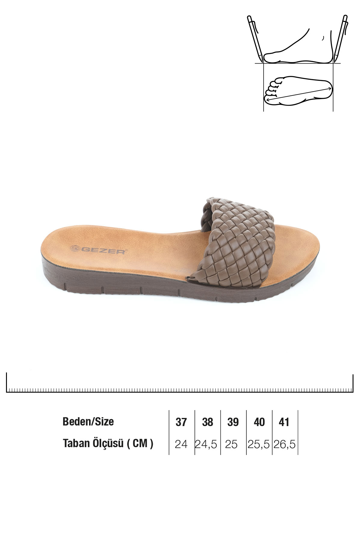 Yazlık Suni Deri Kadın Terlik - Görsel 3