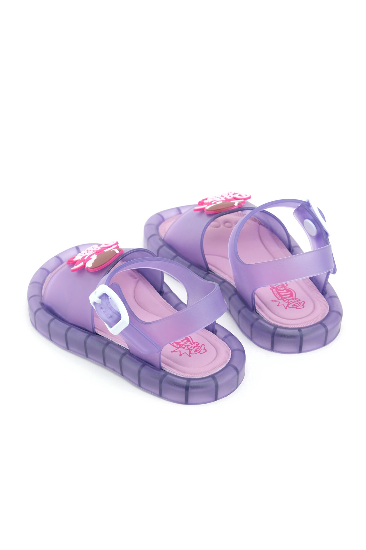 Prenses Kız Çocuk Yazlık Airblow Bilekten Tokalı Ayarlanabilir Rahat Işıklı Taban Günlük Sandalet - Görsel 5