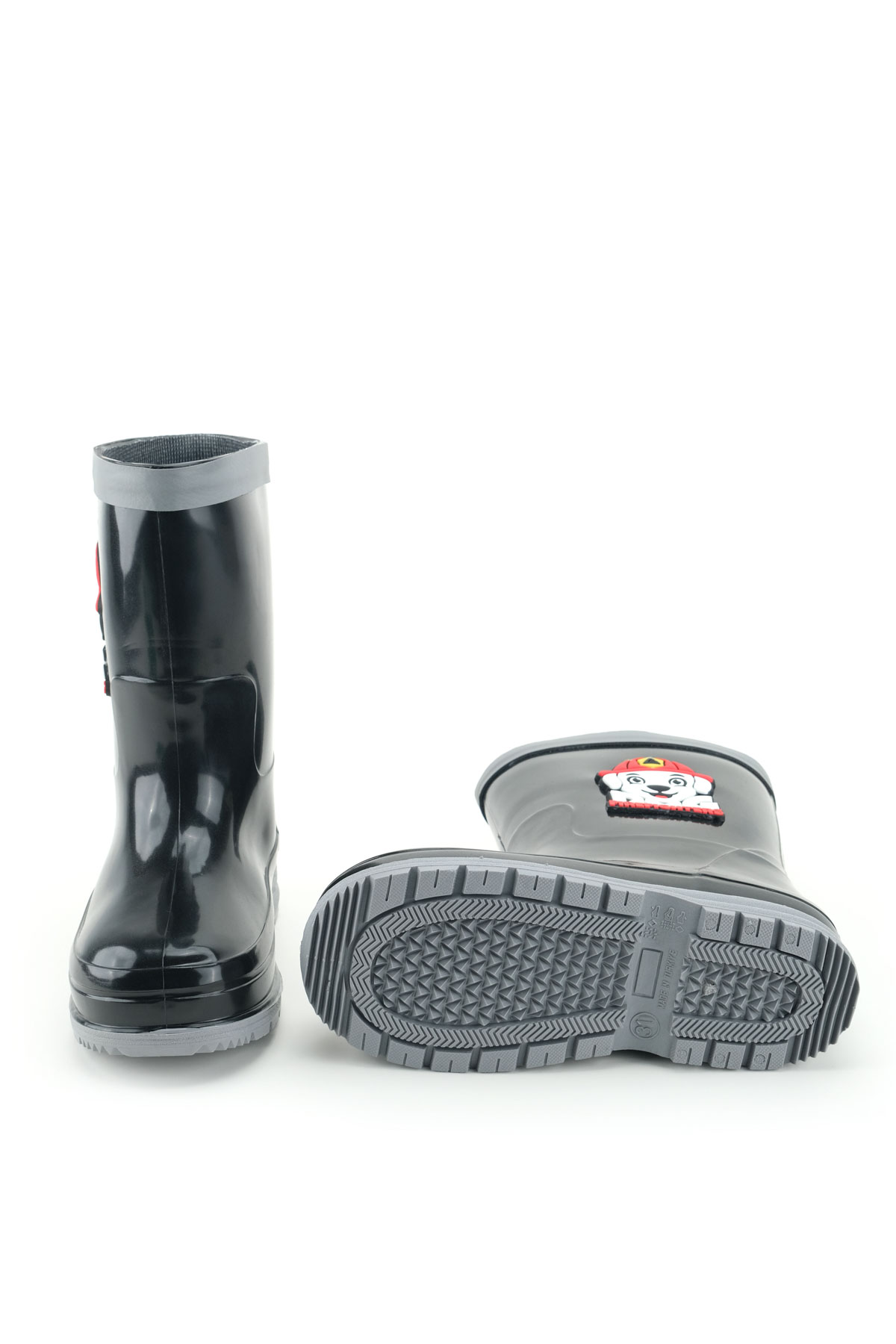 Erkek Çocuk Kışlık PVC Su Gecirmez İçinde Harici Çıkarılabilir Çoraplı Yağmur Bot Çizme - Görsel 6